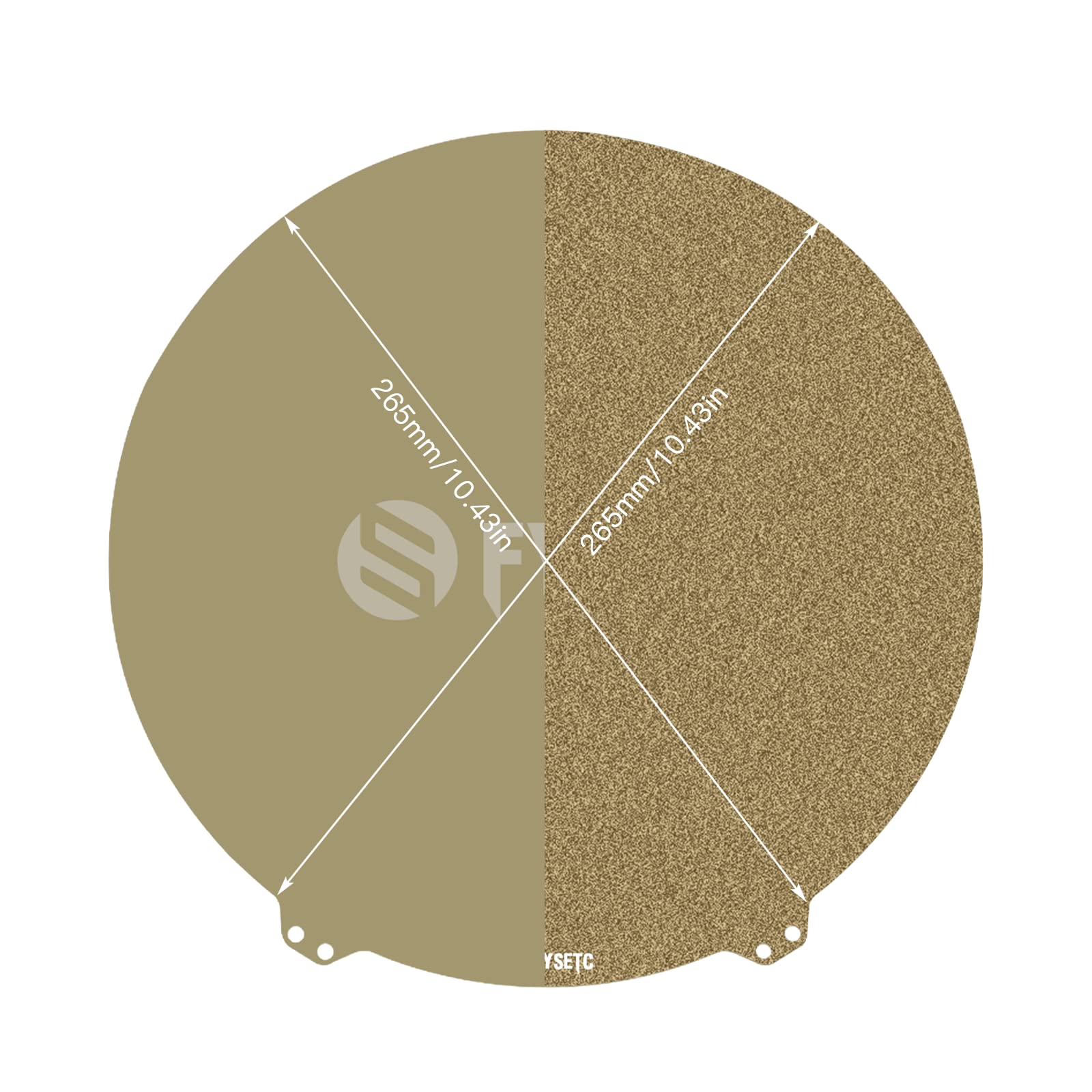 Plaque Construction Imprimante 3D Double Face - Powder+PEI | 265x265mm | Flexible & Amovible