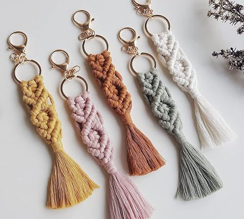 Miniatura 8 de Makromecity, Cordón de macramé de una sola hebra (0.118in x 328 pies), cordón de algodón natural de 0.118in para arte y manualidades de macramé para