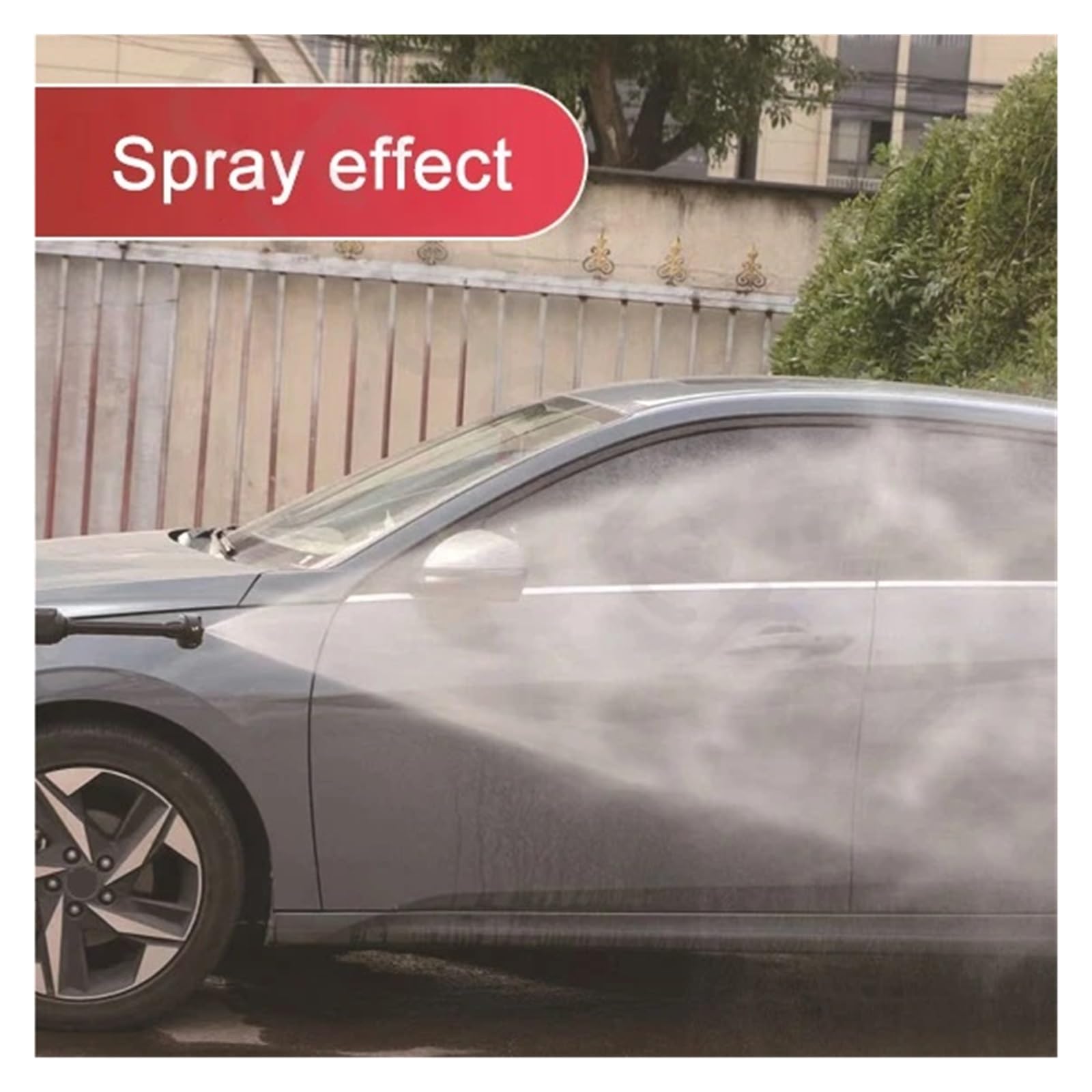 Lavadora De Coches Eléctrica 200Bar, Pistola Agua Lavado Alta Presión, Motor Sin Escobillas, Limpiador Inalámbrico, Boquilla Ajustable Potente Chorro A PresióN