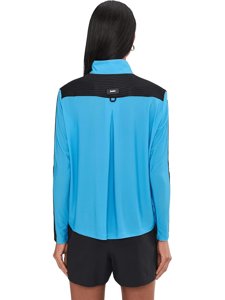 Blue Jamie Sadock Toasties Long Sleeve 1/4 Zip Layering Piece