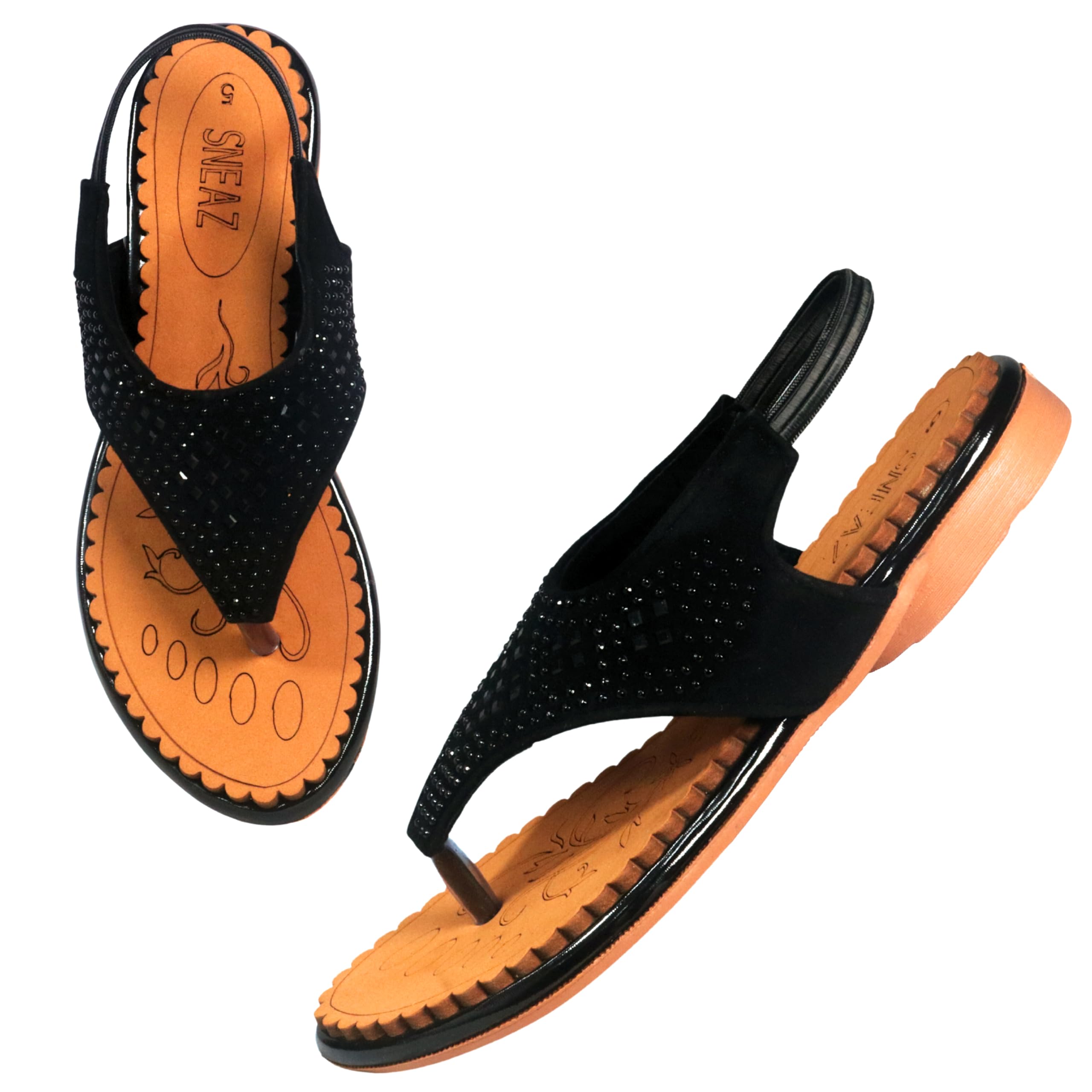 SNEAZComfortable Back Strap Doctor Sole Slippers for Women, Casual Daily Use Ortho Sandals (SNZ-C42630)