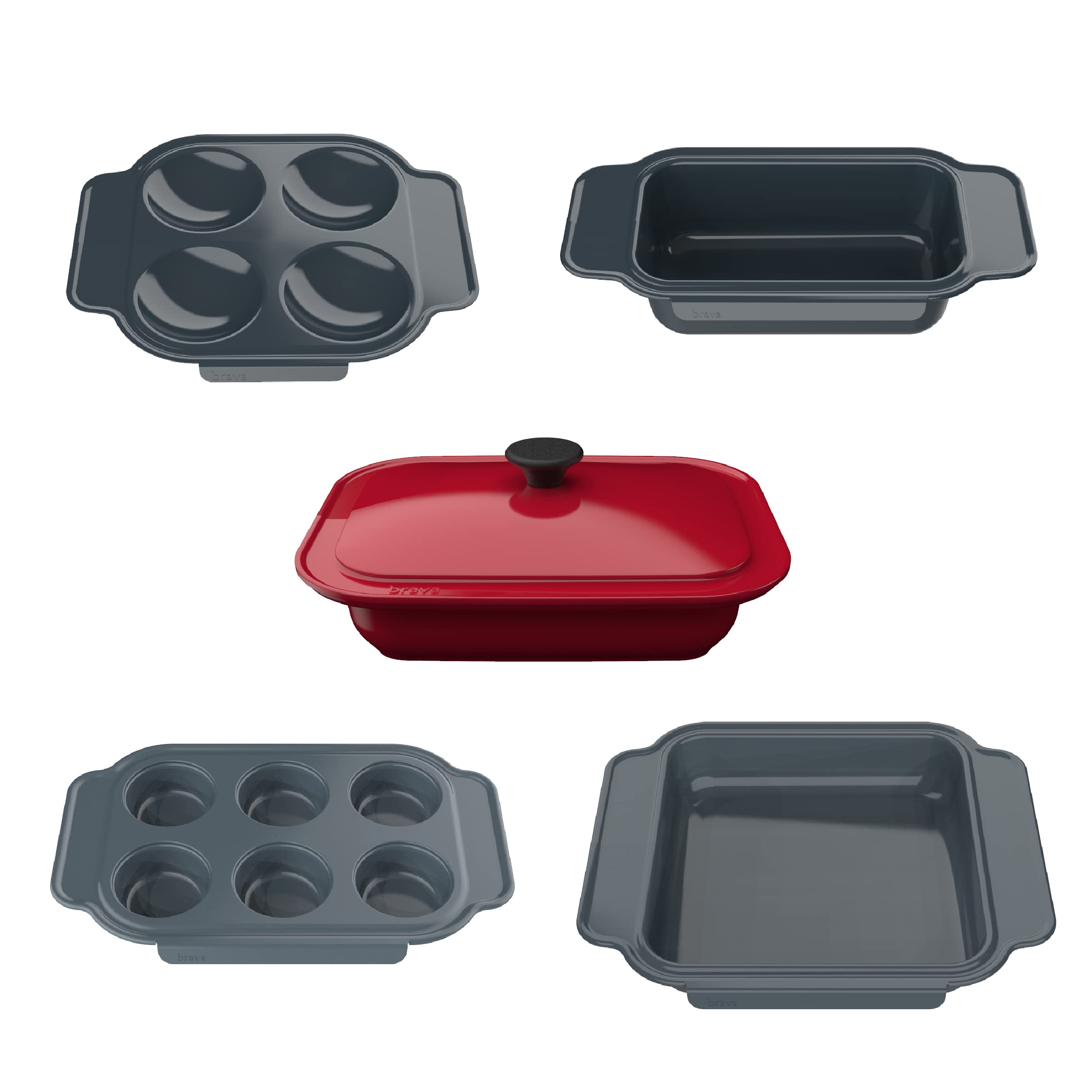 Brava 4-Piece Bake & Breakfast Accessory Set – Non-Stick Bakeware For Brava Smart Oven