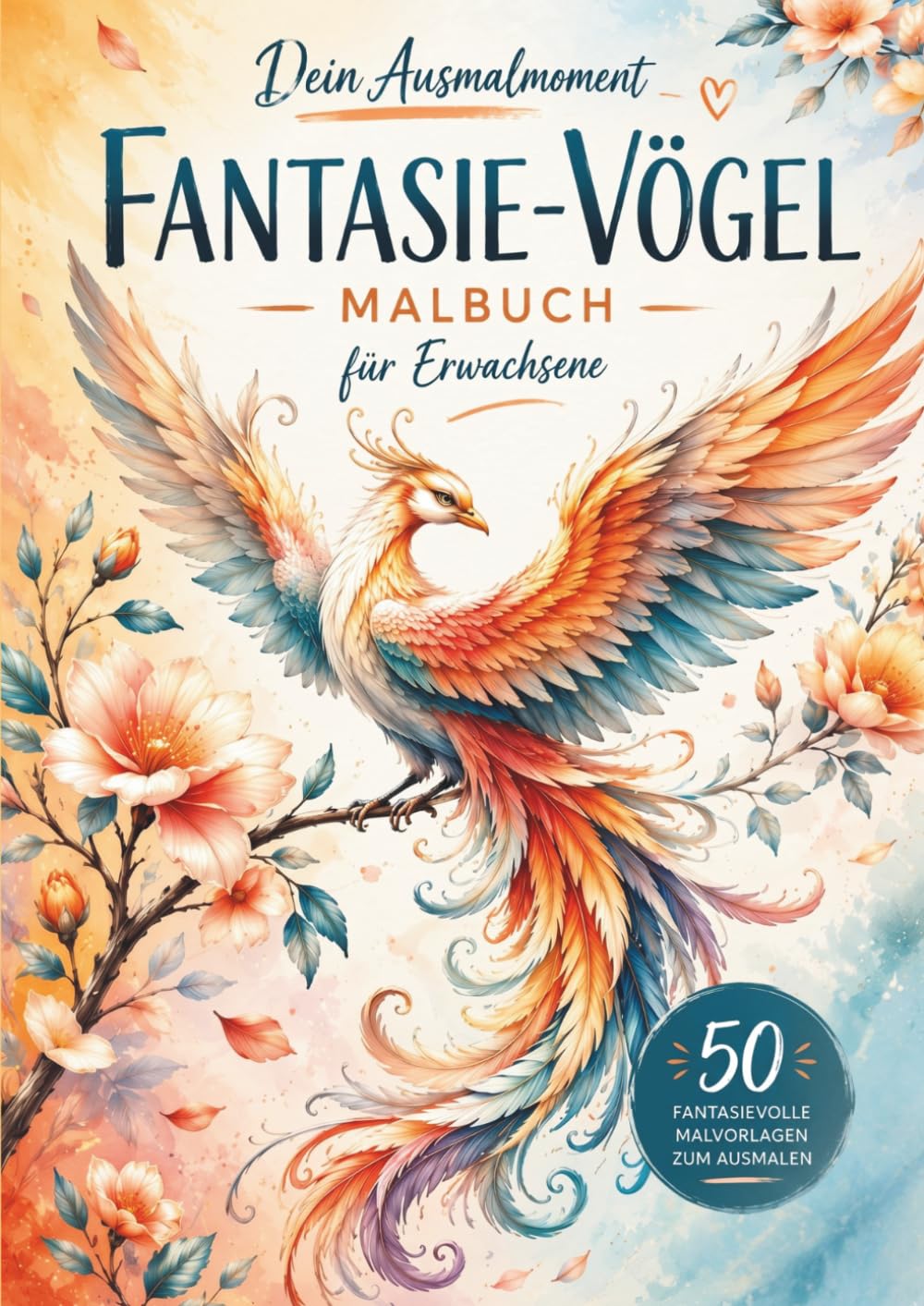 Dein Ausmalmoment |Fantasie-Vögel: Malbuch für Erwachsene – 50 fantasievolle Vogelwelten zum Entspannen, Abschalten und kreativen Ausmalen (Dein Ausmalmoment |Magische Blütenhäuser)