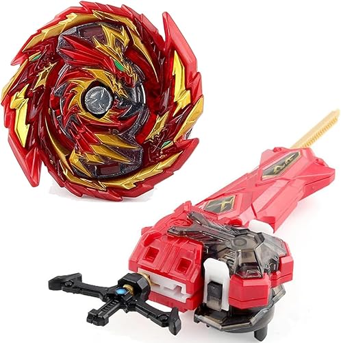 Blade Blade para niños 6-8-12 Burst Top Bey Battle Set Left and Right Spin Sword Launcher Game Toy Battling Tops - Booster Master Diabolos