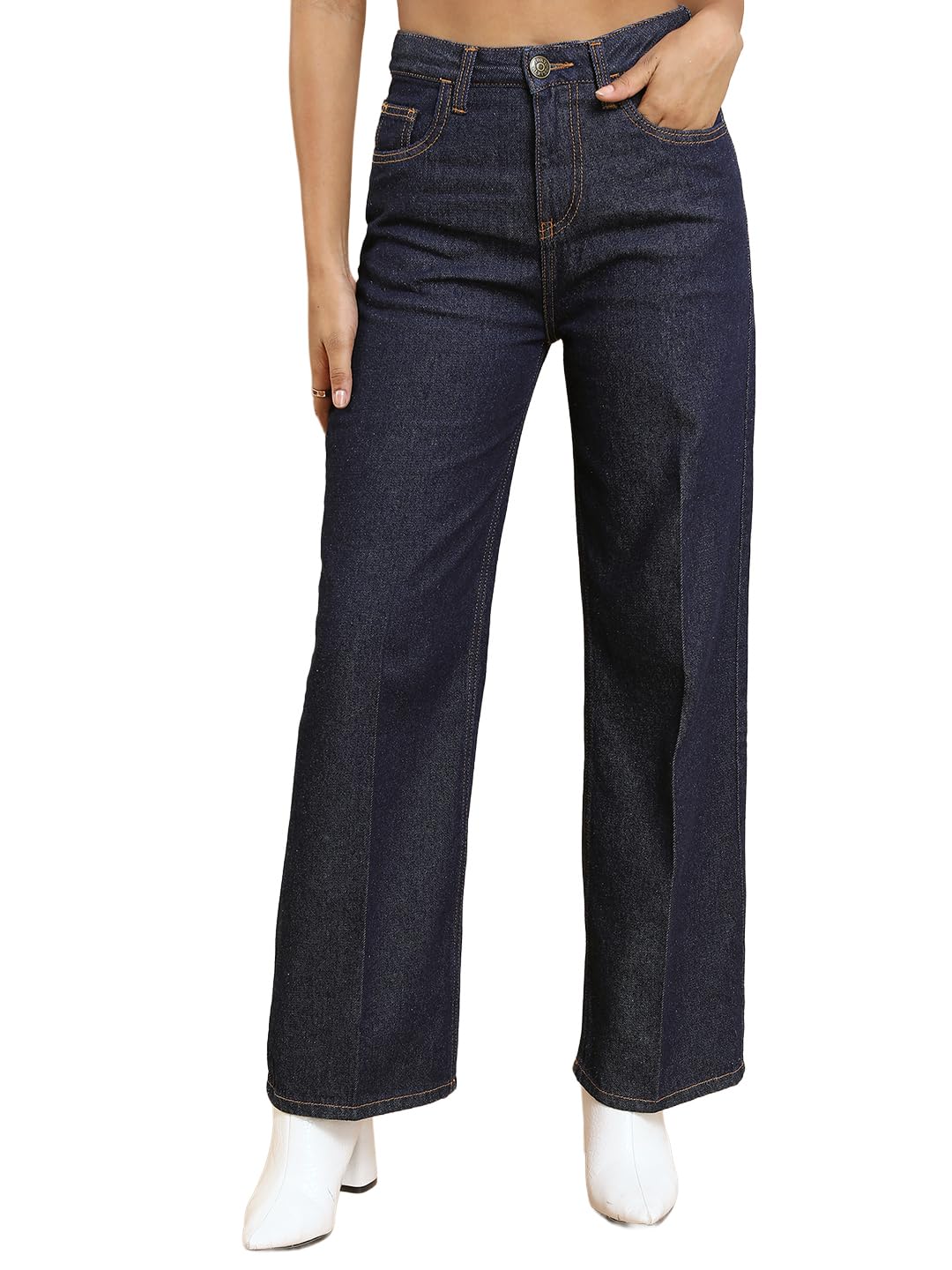 tokyo talkies Women's Flared Regular Mid-Rise Jeans Pant-picture-52