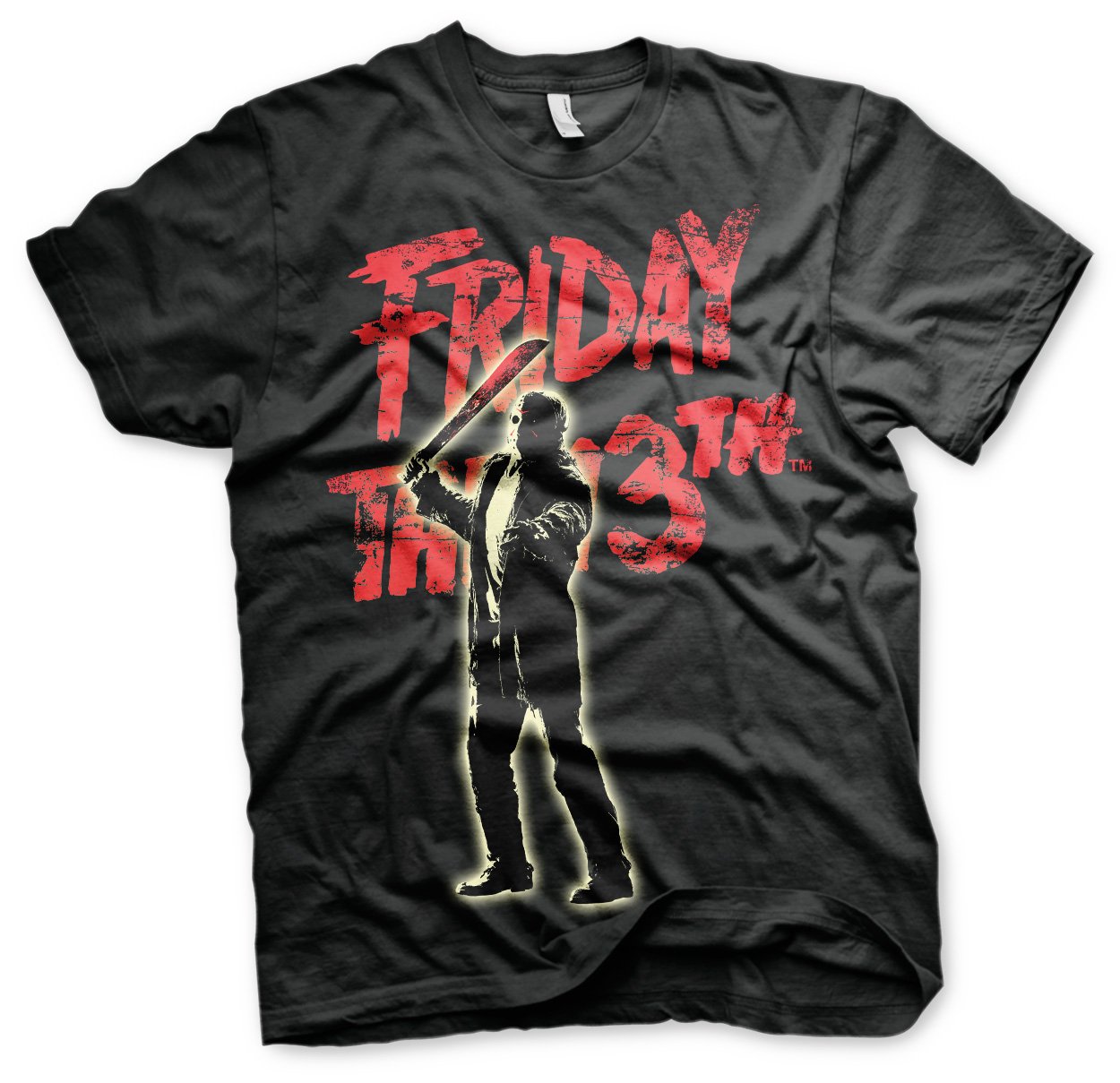 Friday the 13th Officially Licensed Jason Voorhees T-Shirt (Black), Large