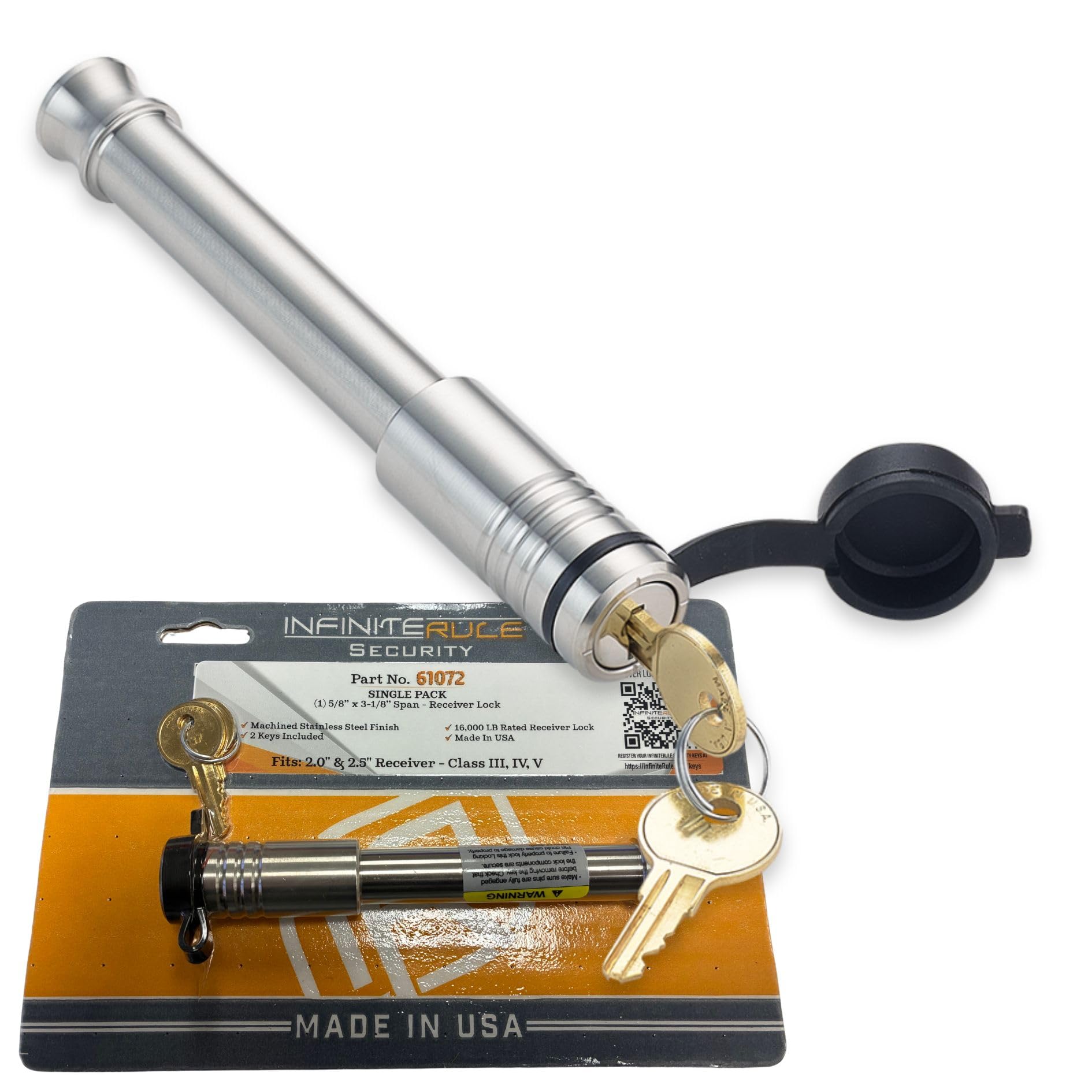 61072 | Hitch Lock (Fits: 2" & 2.5" Receiver - Class III, IV, V | Gen-Y Hitch - 10K LB & 16K LB Series)