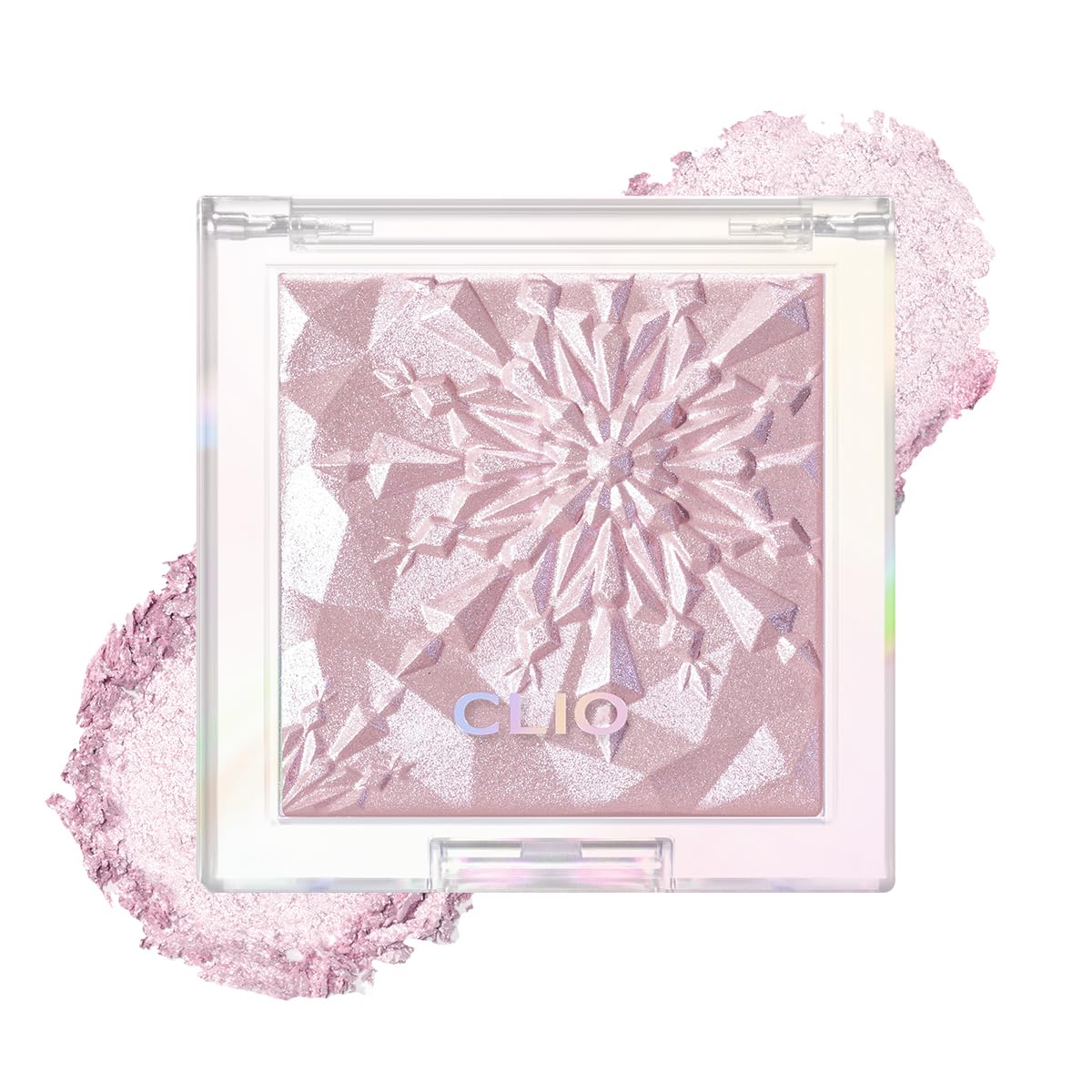 CLIO Prism Highlighter makeup, High Glossy Face Illuminator, Pearl Shimmer Smooth Baked Powder, Glitter Long- Lasting (6 Colors) (06 Violet Ruby, One