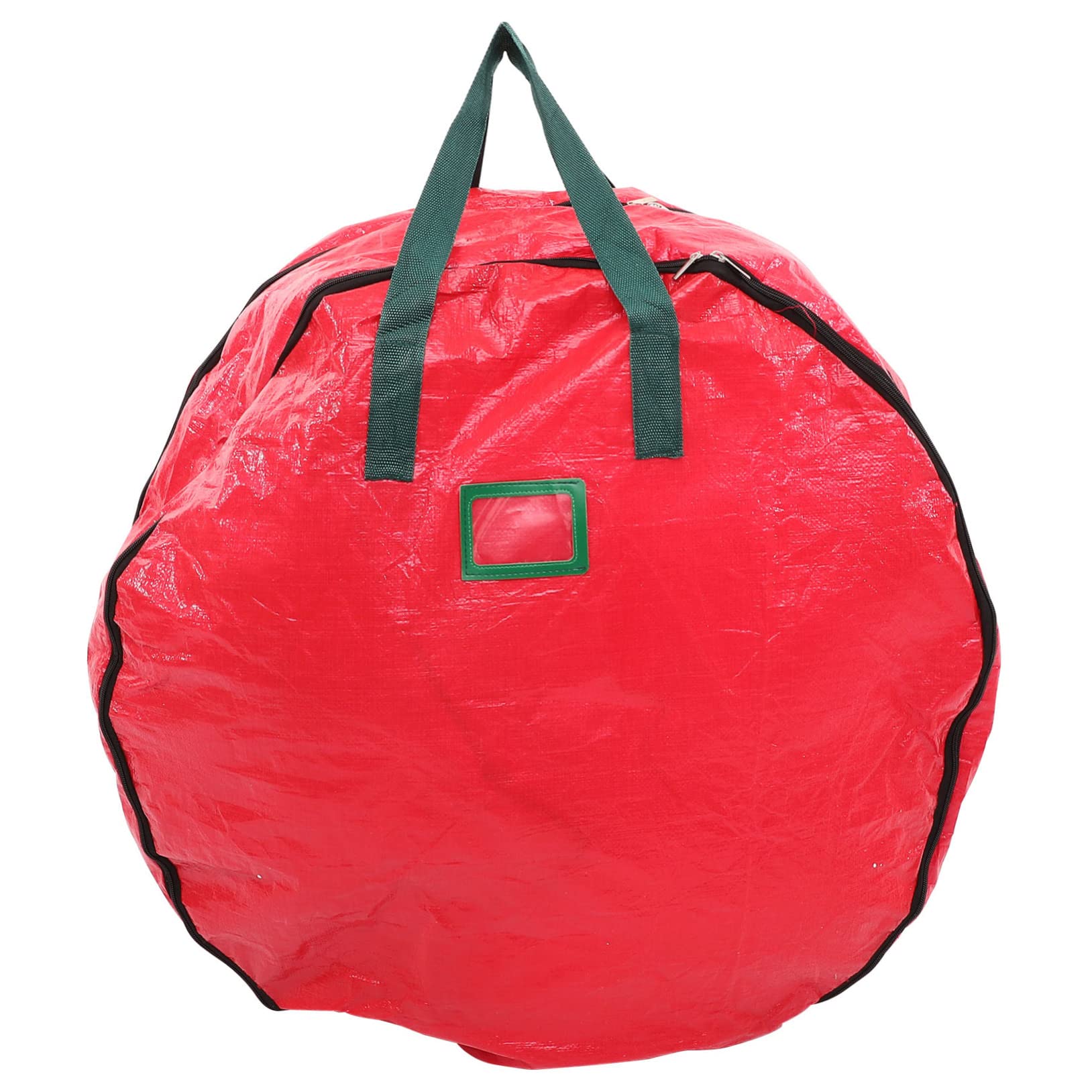 Beatifufu Christmas Wreath Organizer Double Garland Storage Bag Holder Material Zippered Design for Easy Access Portable Christmas Decoration Storage