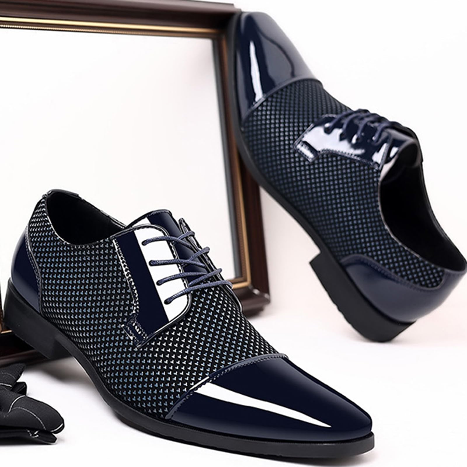 Scarpe Oxford da Uomo Eleganti in Pelle Scarpe Business Classiche Stringate