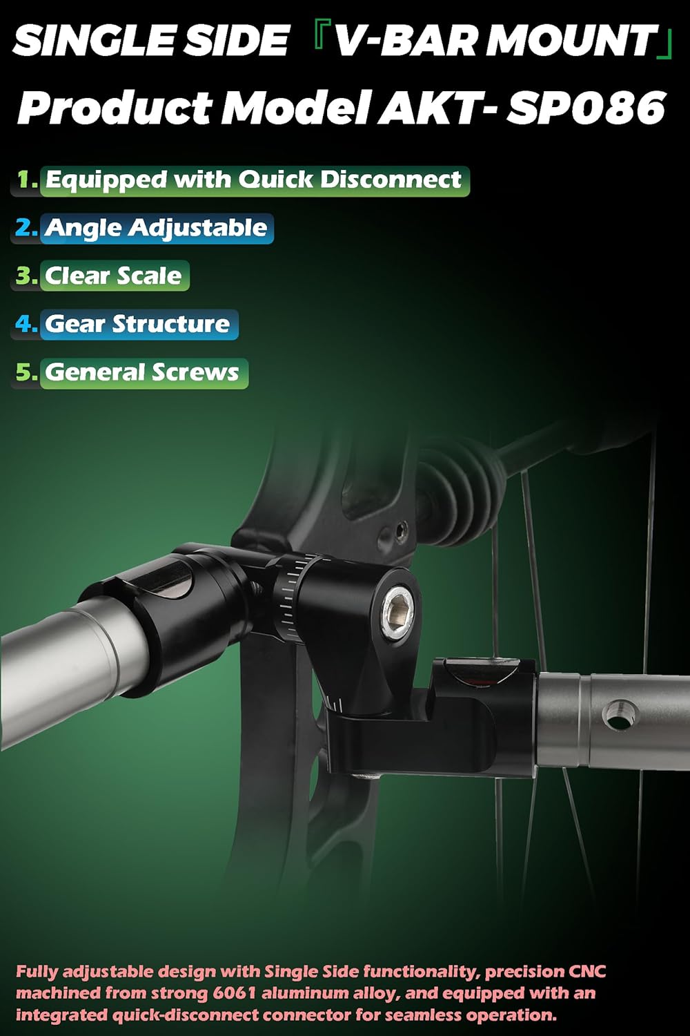 Archery Bow Stabilizer for Compound Bow - 6“ 8” 10“ 12” 3K Carbon Fiber Shaft Body Rod, Rubber Damping System and Weights Kit