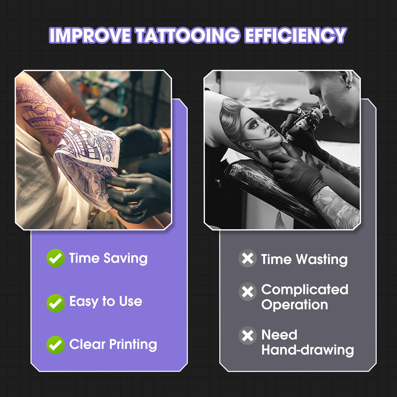 INKin H1 Impresora Térmica Tatuaje Bluetooth Inalámbrica USB Compatible Smartphone