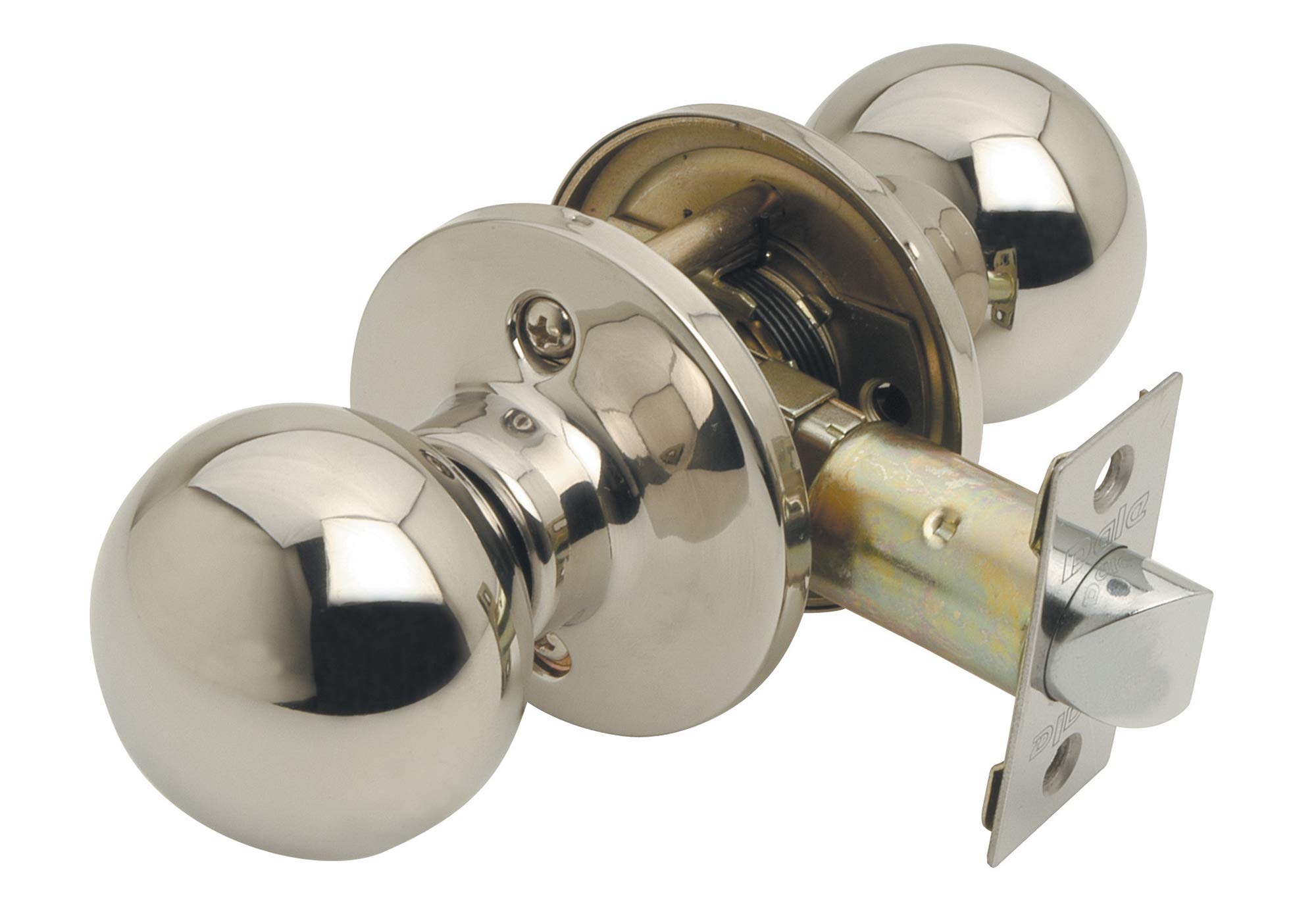 Excel Architectural Passage Bala Knobset with Adjustable Latch, Satinless, Polished Stainless Steel โ image 1