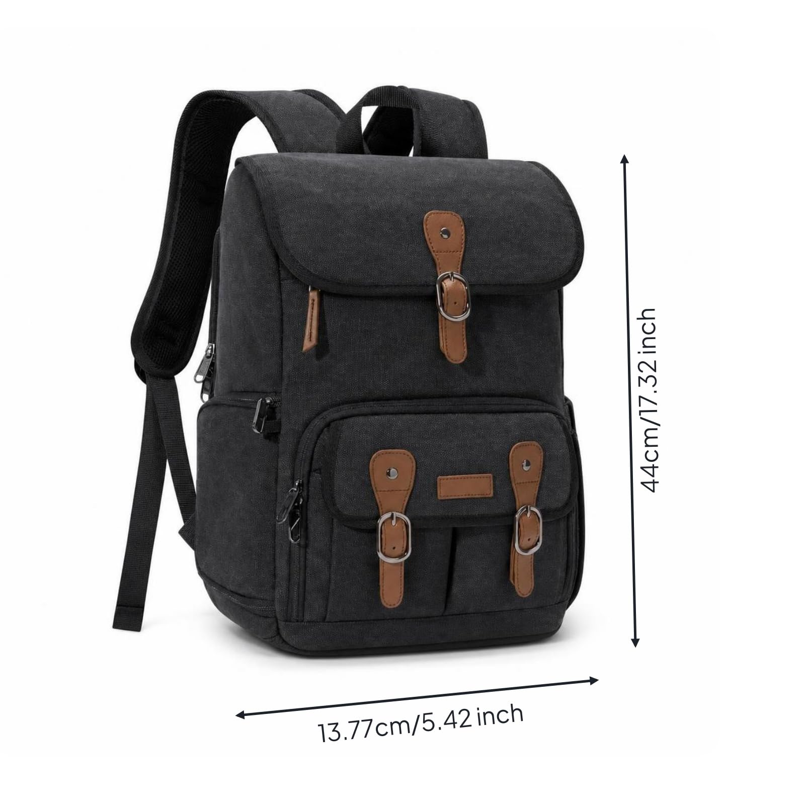 Zaino Fotografia Zaino Macchina Fotografica Custodia Borsa Camera Impermeabile con Divisori Modulare Laterali per Accesso Veloce Adatto per Trekking Fotografico Città Studio