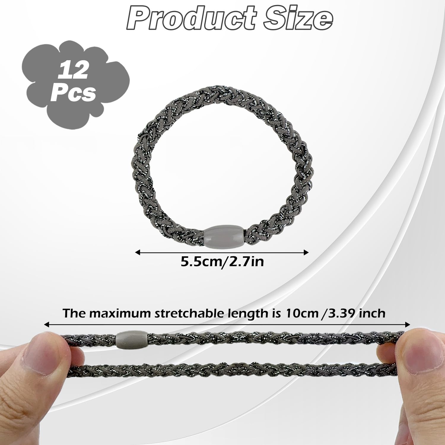 12Pcs Hair Ties - Image 2