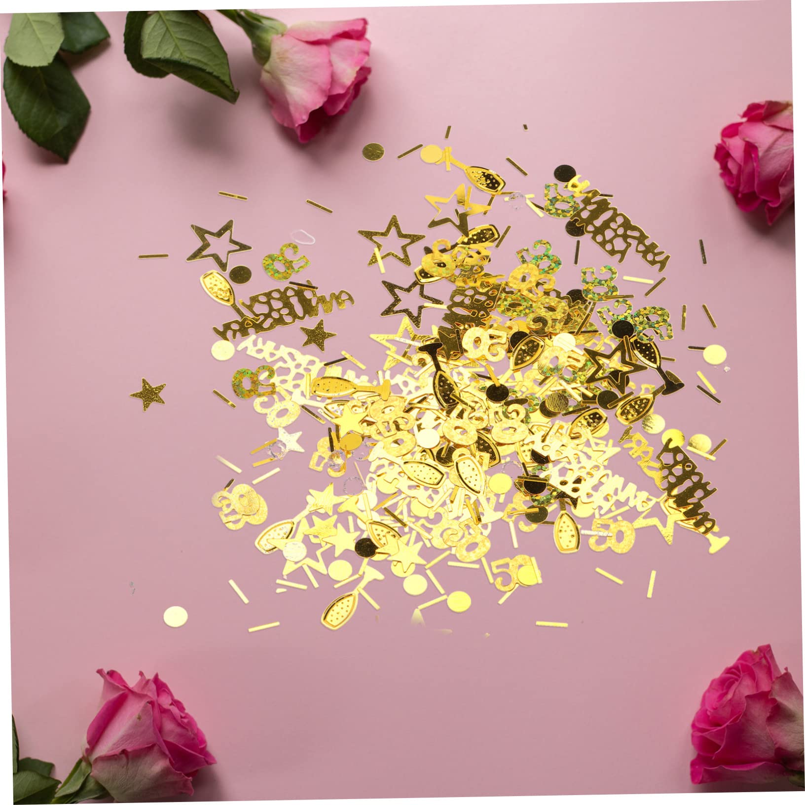 Abaodam 15packungen Hochzeitsjubiläum Konfetti Glitzernde Bunte Dekoration Für Unvergessliche Feiern Für Tischstreuung Einladungen Und Mehr Pack Mit Verschiedenen Formen Und Langlebigem