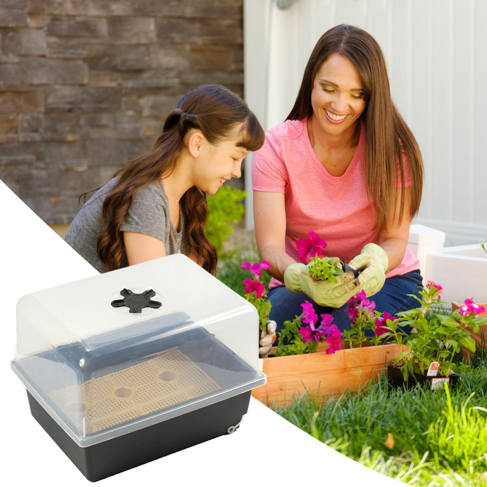 Kit per Germinazione Semi Vassoio Coltivazione Piante Riutilizzabile