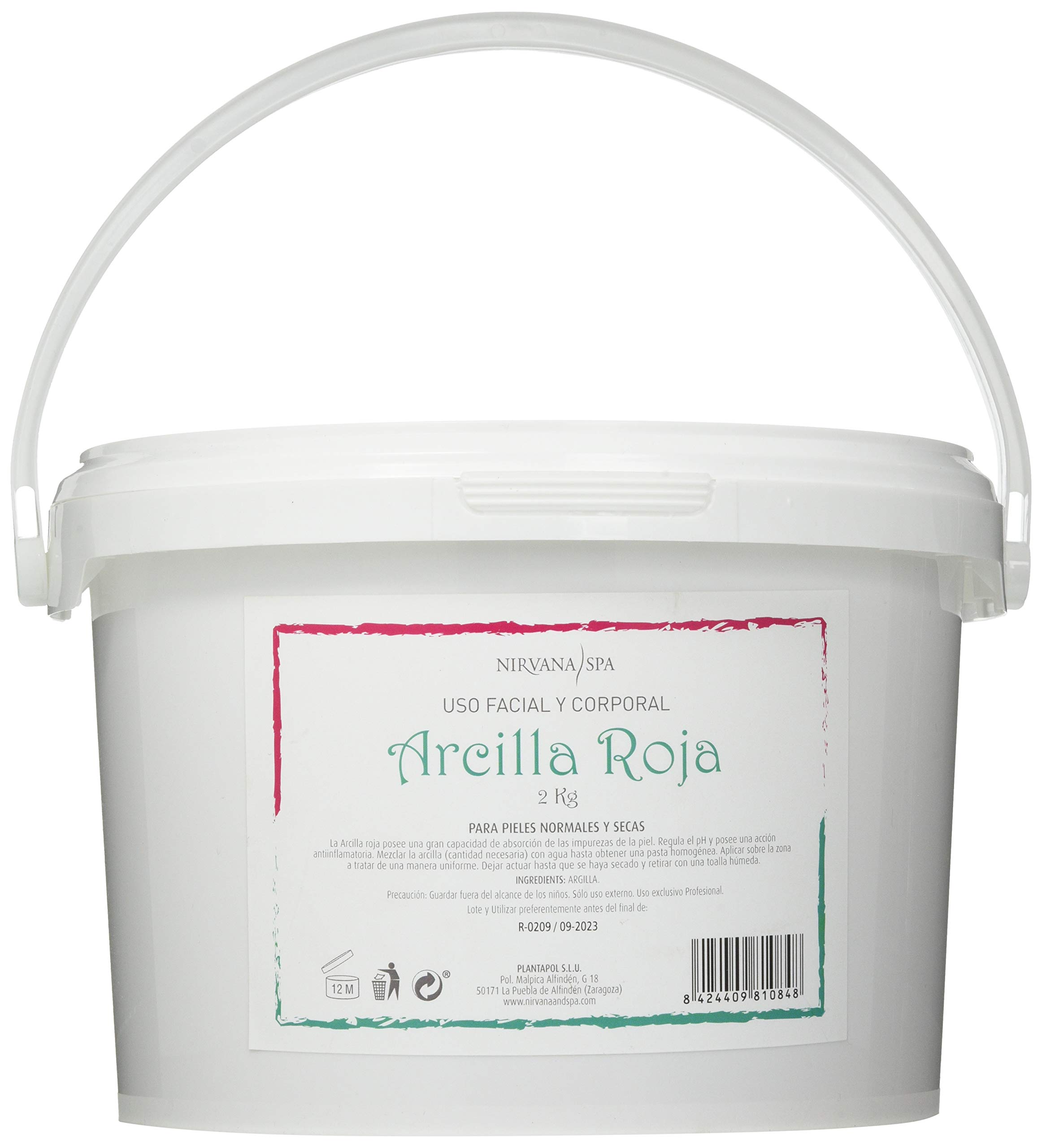 NIRVANA SPA Clay Red 2 kg, Neutral, Standard