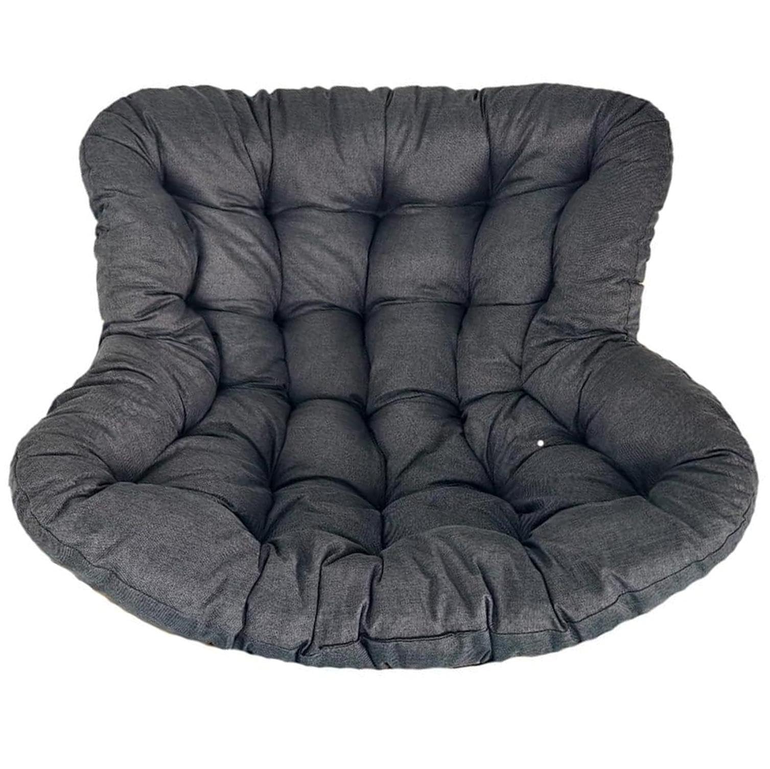 Coussin panier suspendu rotin et chaise à bascule 125 x 115 cm