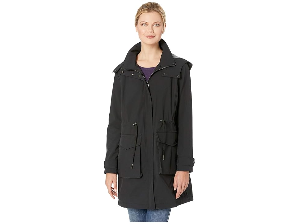 

Marc New York by Andrew Marc Meadowmere Bonded Jersey Patch Pocket Coat (Black) Women's Coat