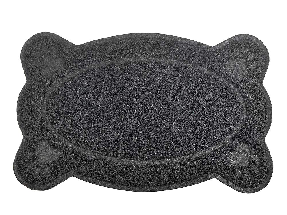 Dm Black Cat Litter Box Debris Catcher Mat,Kitty Scatter Control Rug,40X26 Cm,5 Colours Available