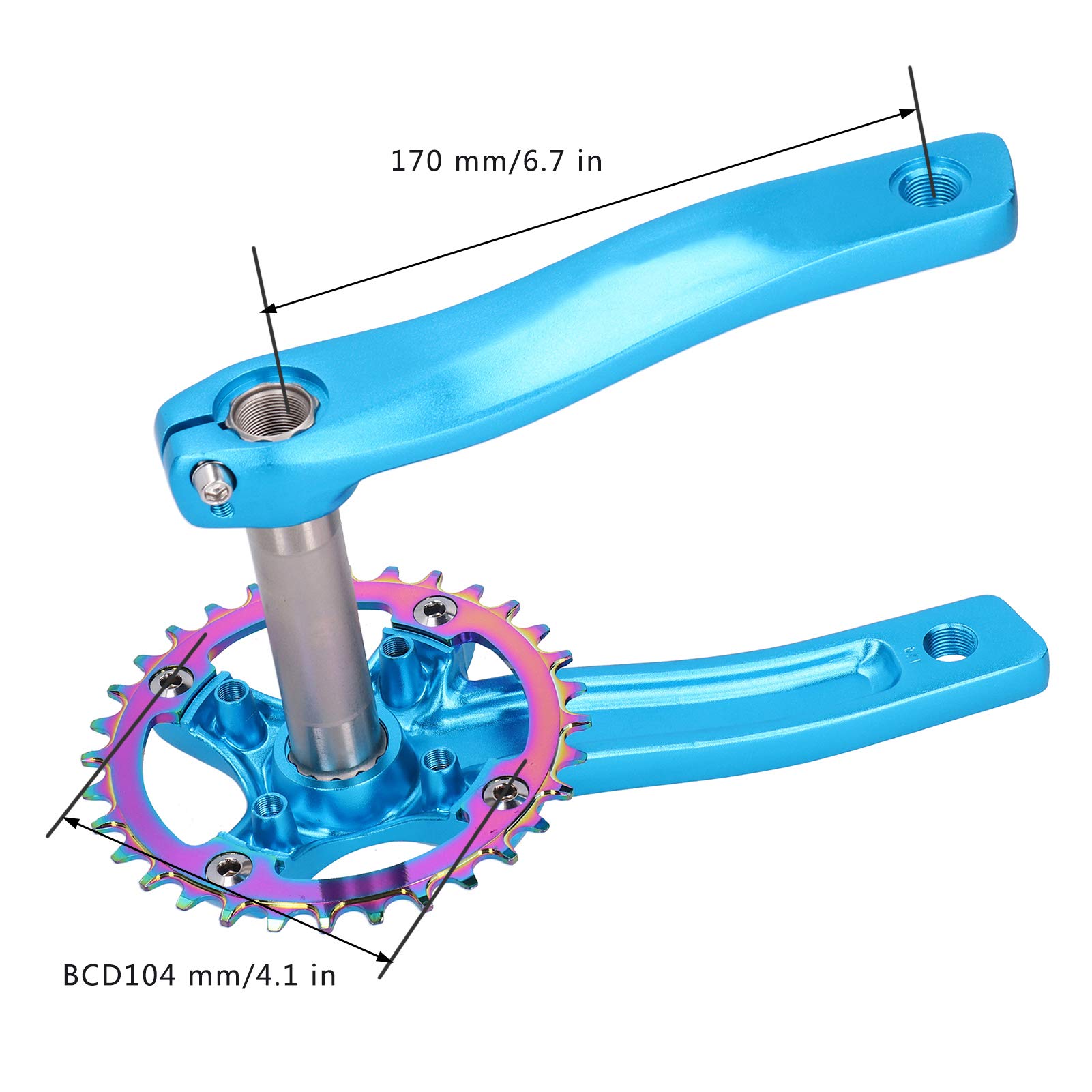 Mechanizm korbowy rowerowy Kuuleyn, ZK-22 Bicyde tarcza koło łańcuchowe korba rowerowa ze stopu aluminium ramiona mechanizmu korbowego 32T tarcza