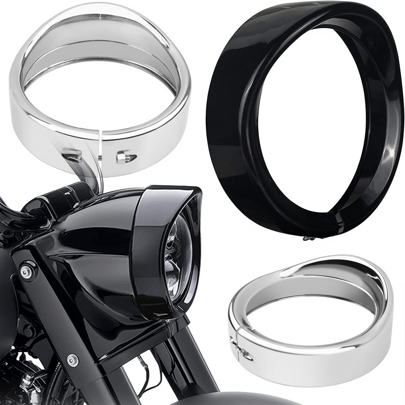 4, 5 ' ' 7" Scheinwerfer Visiere Trim Ringe Lampe Dekorieren Zubehör Scheinwerfer Frenched Ringe Scheinwerfer Trim