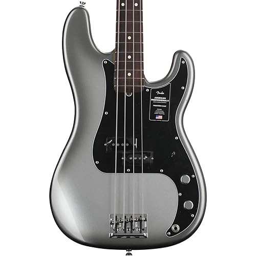 Fender American Professional II Precision Bass, Mercury, Rosewood Fingerboard