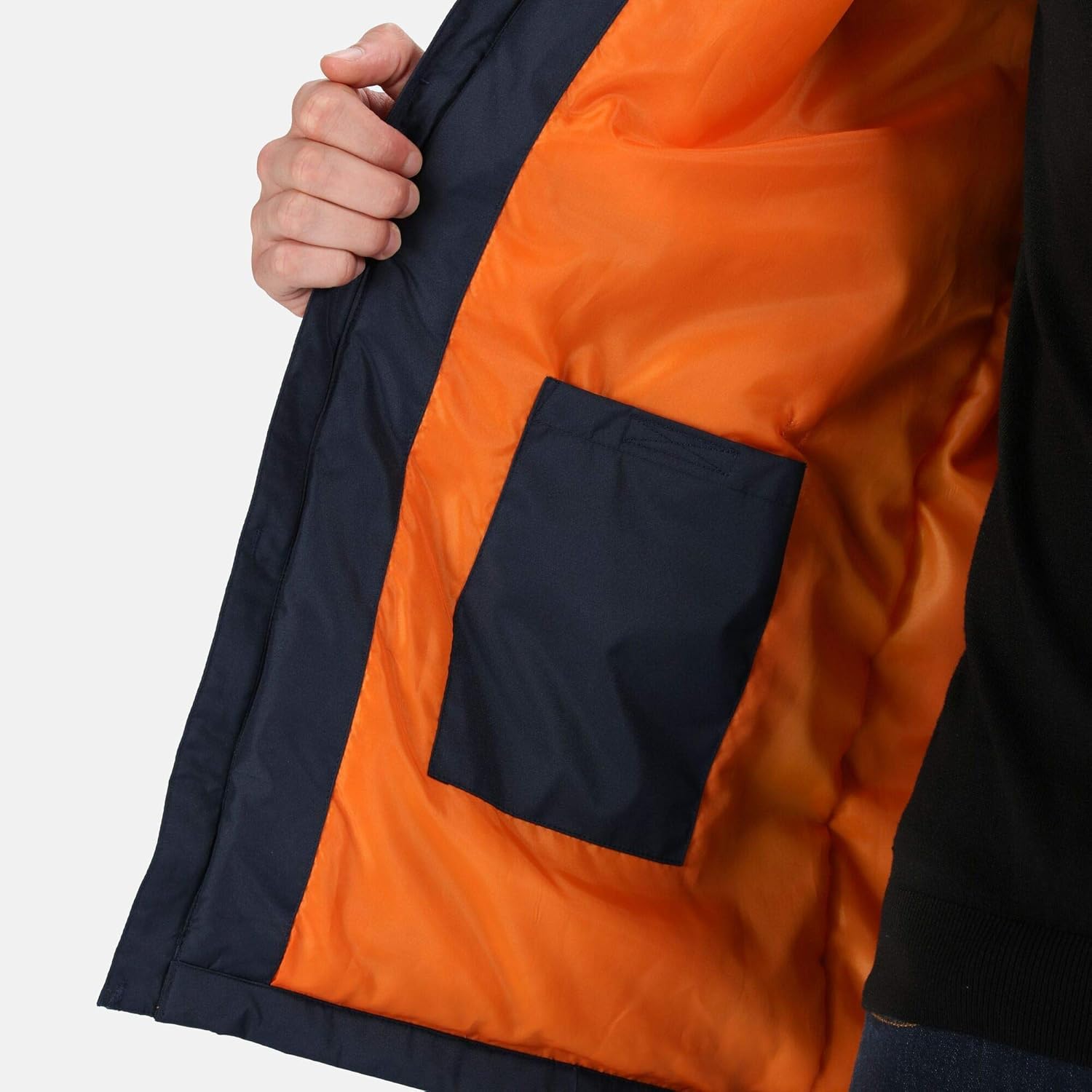 Regatta Mens Thermogen Heated Waterproof Jacket (3XL) (Navy/Magma Orange)