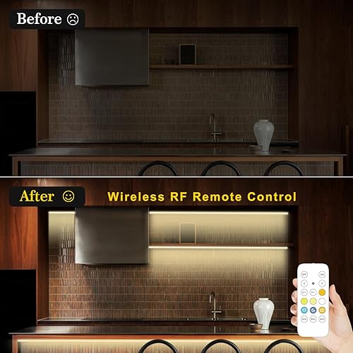 Miniatura 4 de Tira de luz LED COB, tiras de luz regulables CCT, 2700K-6500K, 16.4 pies16.4 ft, 0.315 in de ancho, kit de tiras LED CRI90+ 24V con control de