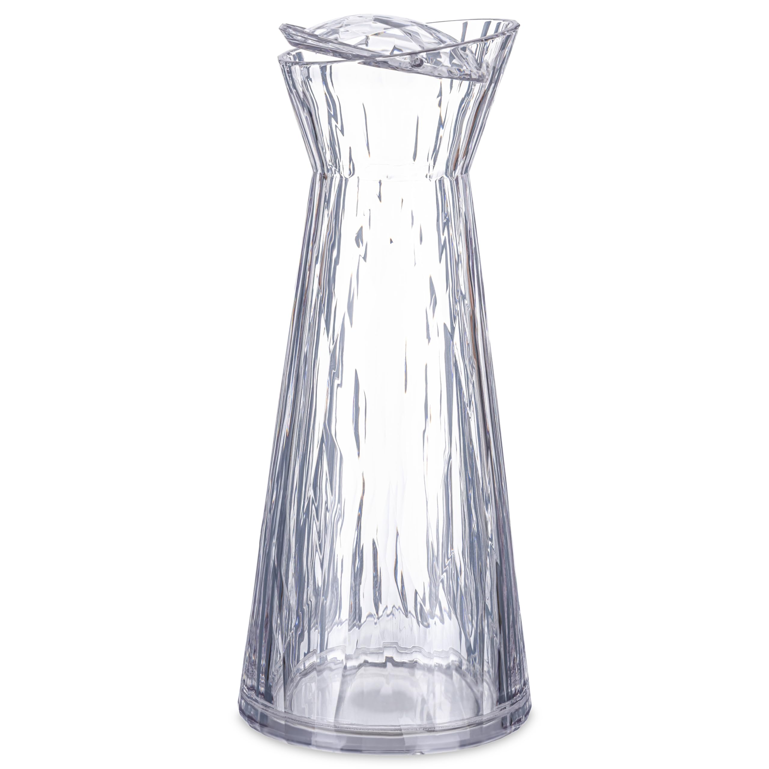 Koziol Superglas CLUB CARAFE L, caraffa con coperchio, 1200 ml, acqua, tè freddo, limonata, succo, plastica trasparente, infrangibile, lavabile in lavastoviglie, per cucina, feste (caraffa da 1,2 l +
