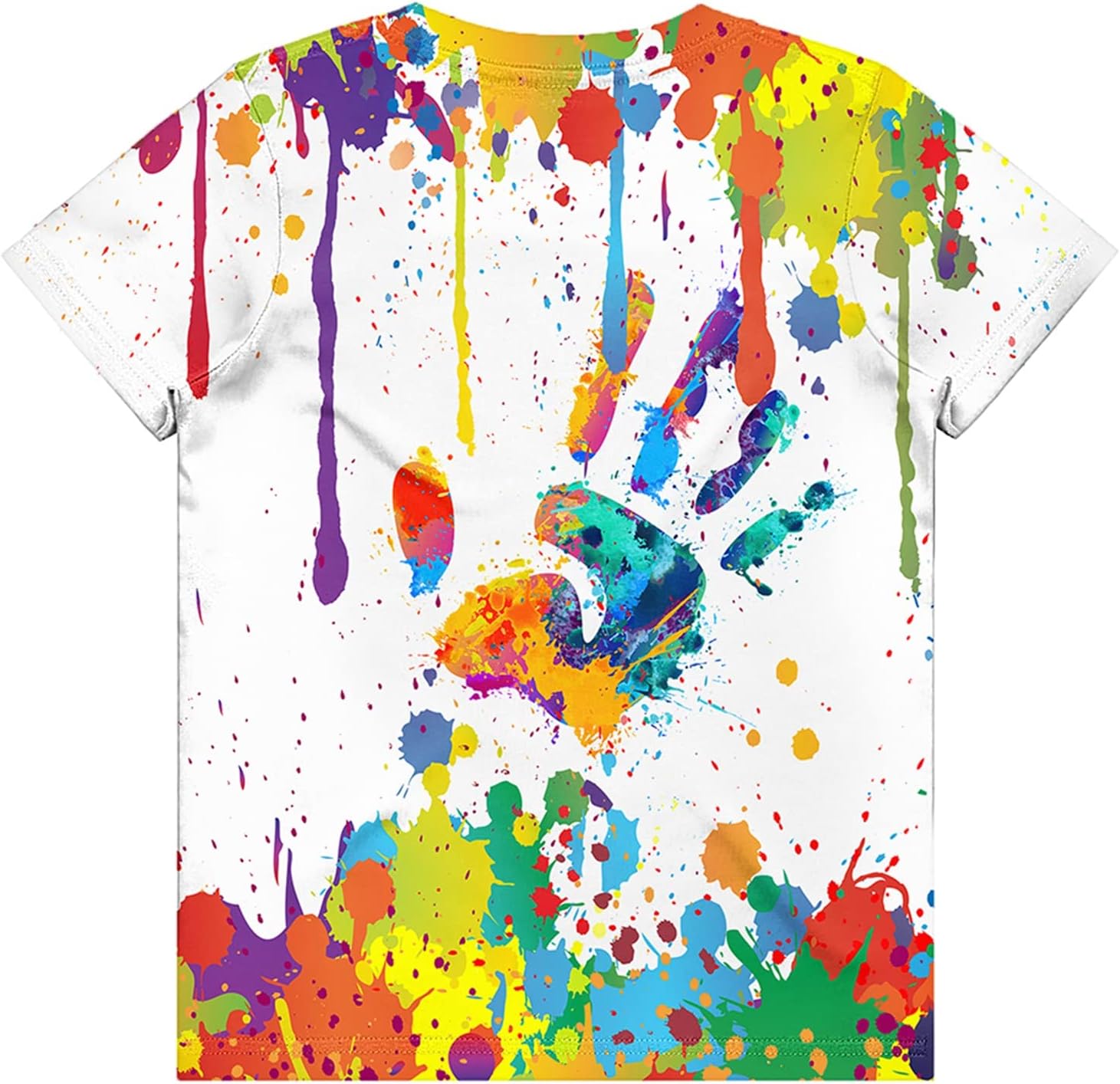 Neemanndy Teens Boys Girls Shirts 3D Print Colorful Design Graphic Tee Shirt with Short Sleeve for Kids 6-16 Years - Image 3