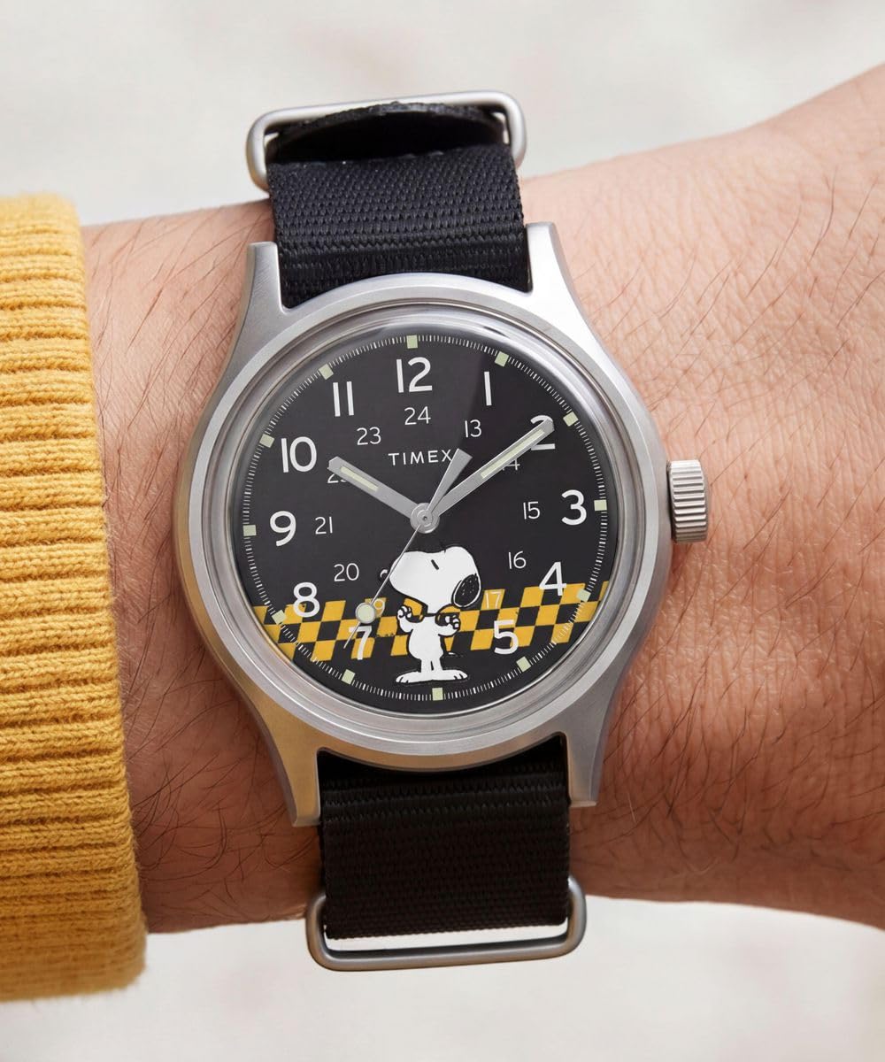 Timex - Reloj analógico para Hombre, diseño de Peanuts MK1 Racing