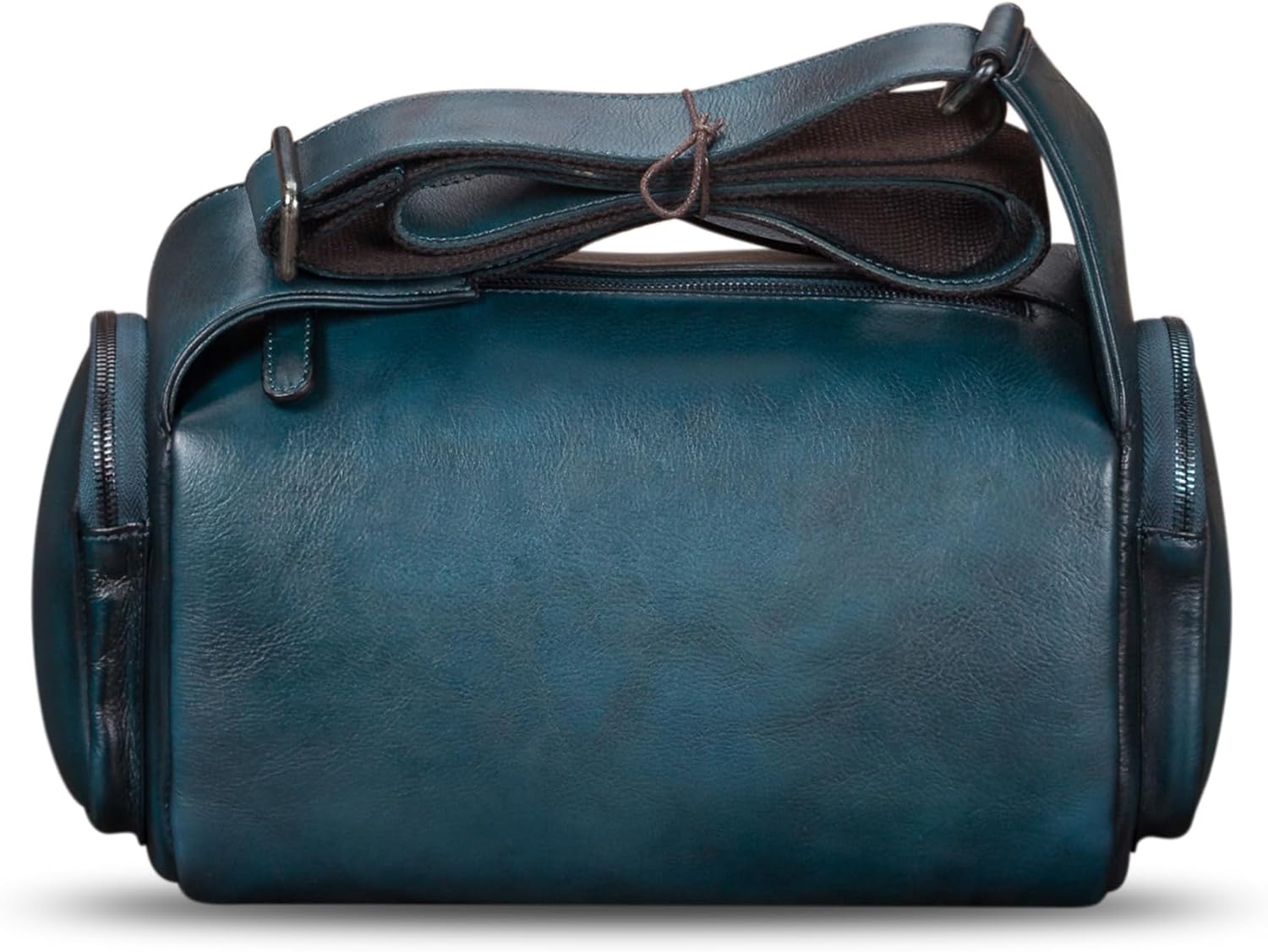 IVTG Genuine Leather Messenger Bag for Men Crossbody Shoulder Pack Satchel Casual Sling Daypack Work Business Daypack - Image 3