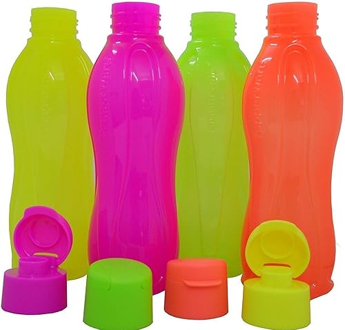 Tupperware Botella de agua Eco Sports Flip Top 16.9 fl oz 4pcs