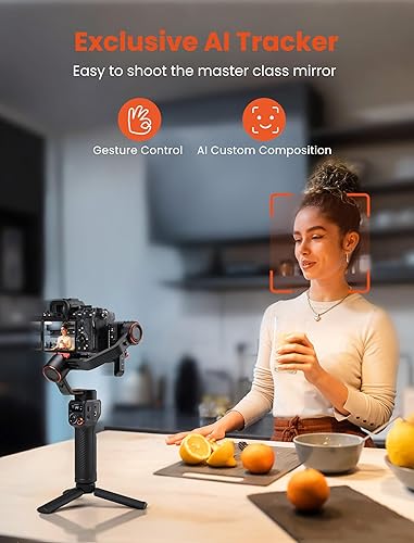 Miniatura 2 de hohem iSteady MT2 - Kit estabilizador de cardán para cámara, cardán de 3 ejes para cámara sin espejo, bolsillo, cámara de acciónsmartphone,