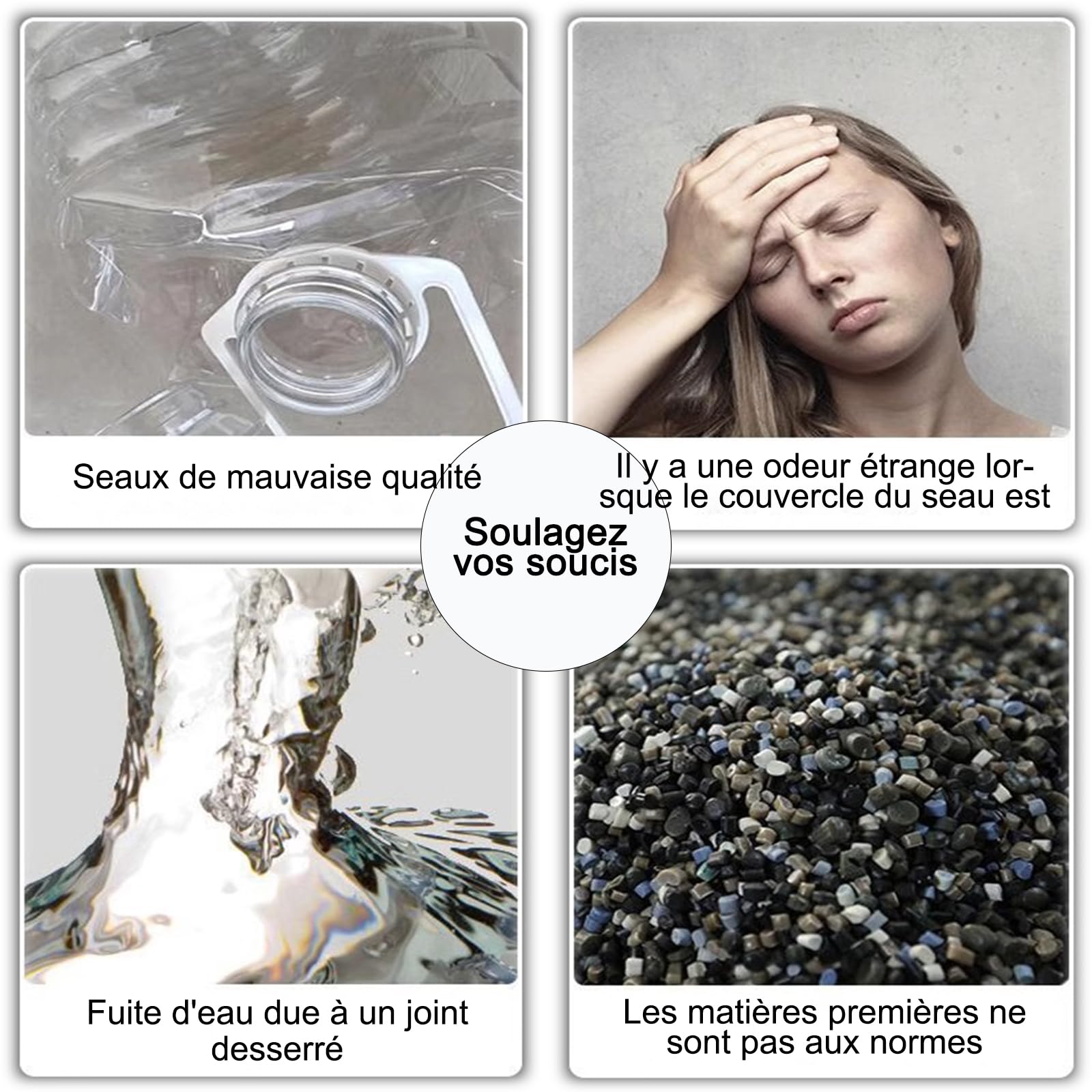 Secchio di fermentazione in plastica da 50 litri con coperchi per conservare vino e liquidi alimentari, sicuro ed ecologico