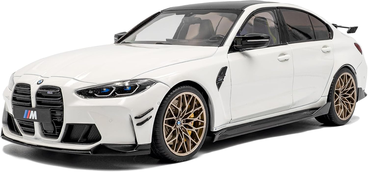 Solido 1:18 Scale BMW M3 (G80) Performance Parts Alpineweiss Uni 2024 Diecast Model Car S1814301