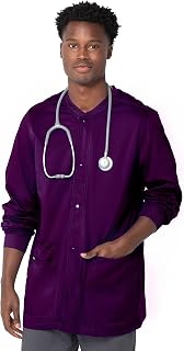 Proflex Tailored Fit Stretch 3-Pocket Warm-Up Scrub Jacket for Men 3170