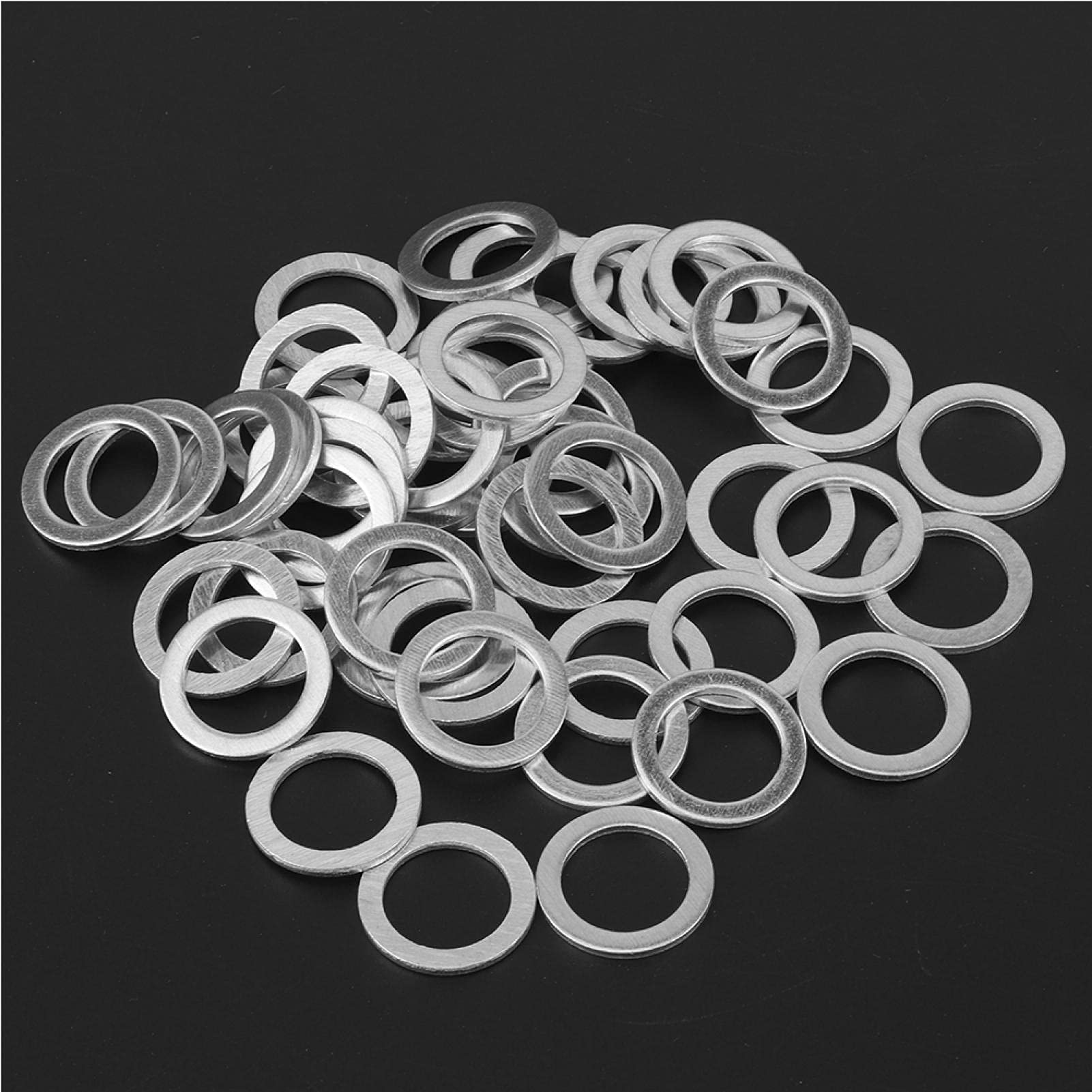 50pc Aluminum Alloy Exhaust Oil Gasket Gasket Gasket Rings OE 995641400 Fit CX5 MX5 323 626 929 B1800 B2000 B2200 B2600 CX7 Glc