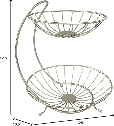 Miniatura 3 de Spectrum Diversified - Canasto Yumi para fruta de dos niveles