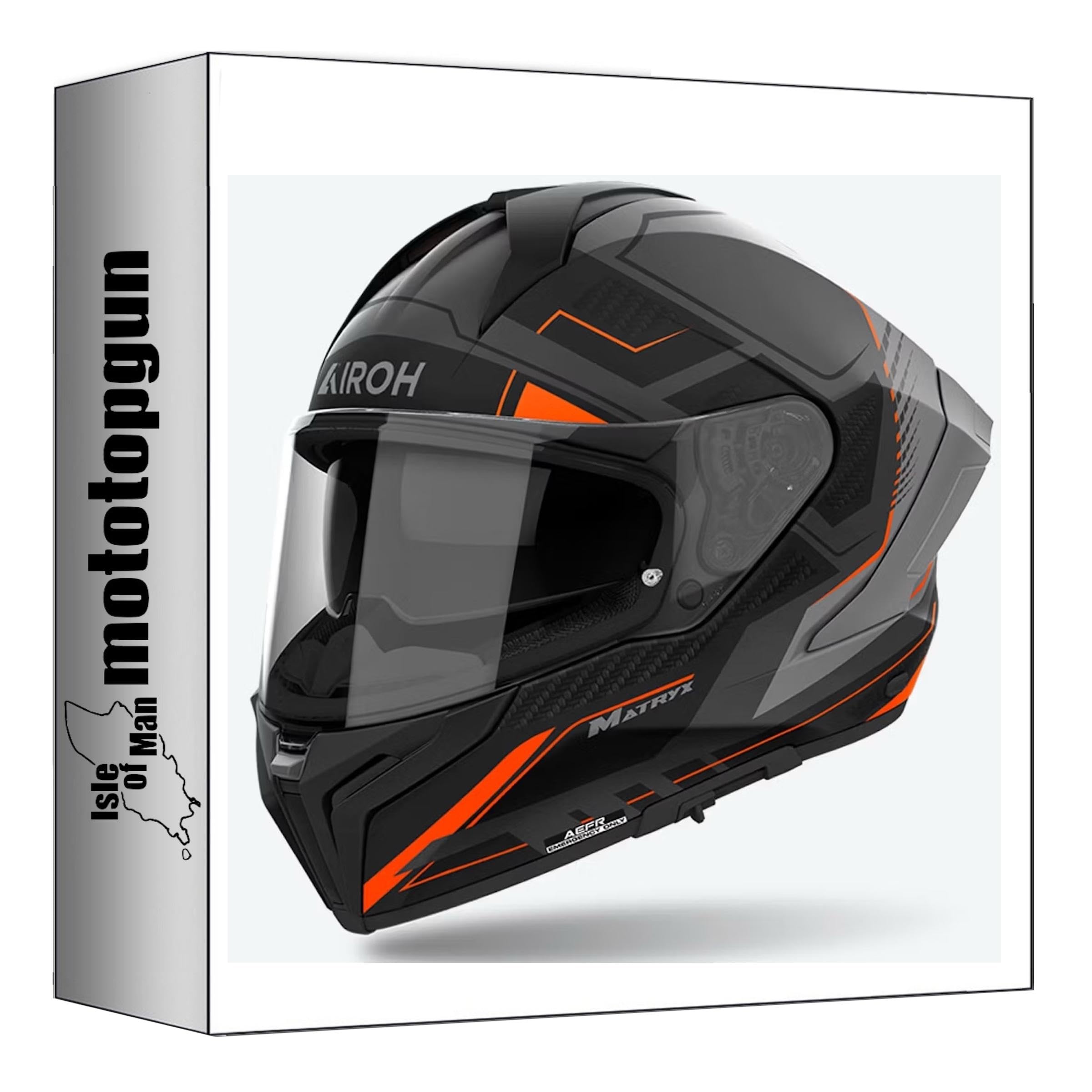 AIROH MATRYX ROCKET ORANGE MATT S