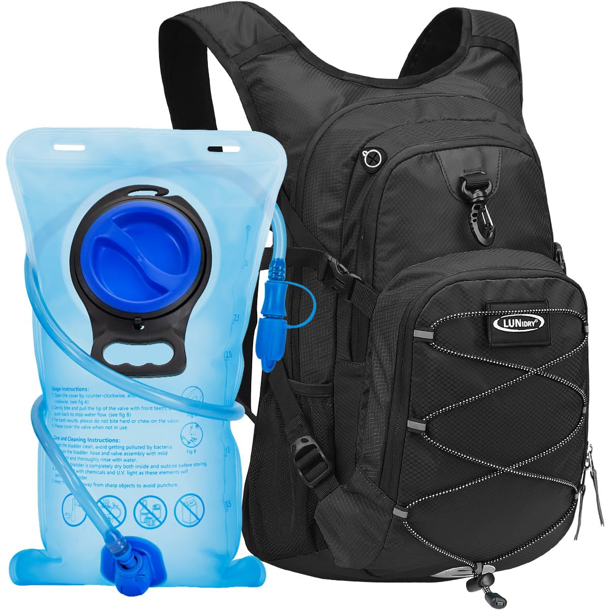 Mochila de hidratación con bolsa de agua de 3 litros, mochila de hidratación aislada para correr, mochila de agua ligera para senderismo, ciclismo, camping, ciclismo para hombres y mujeres
