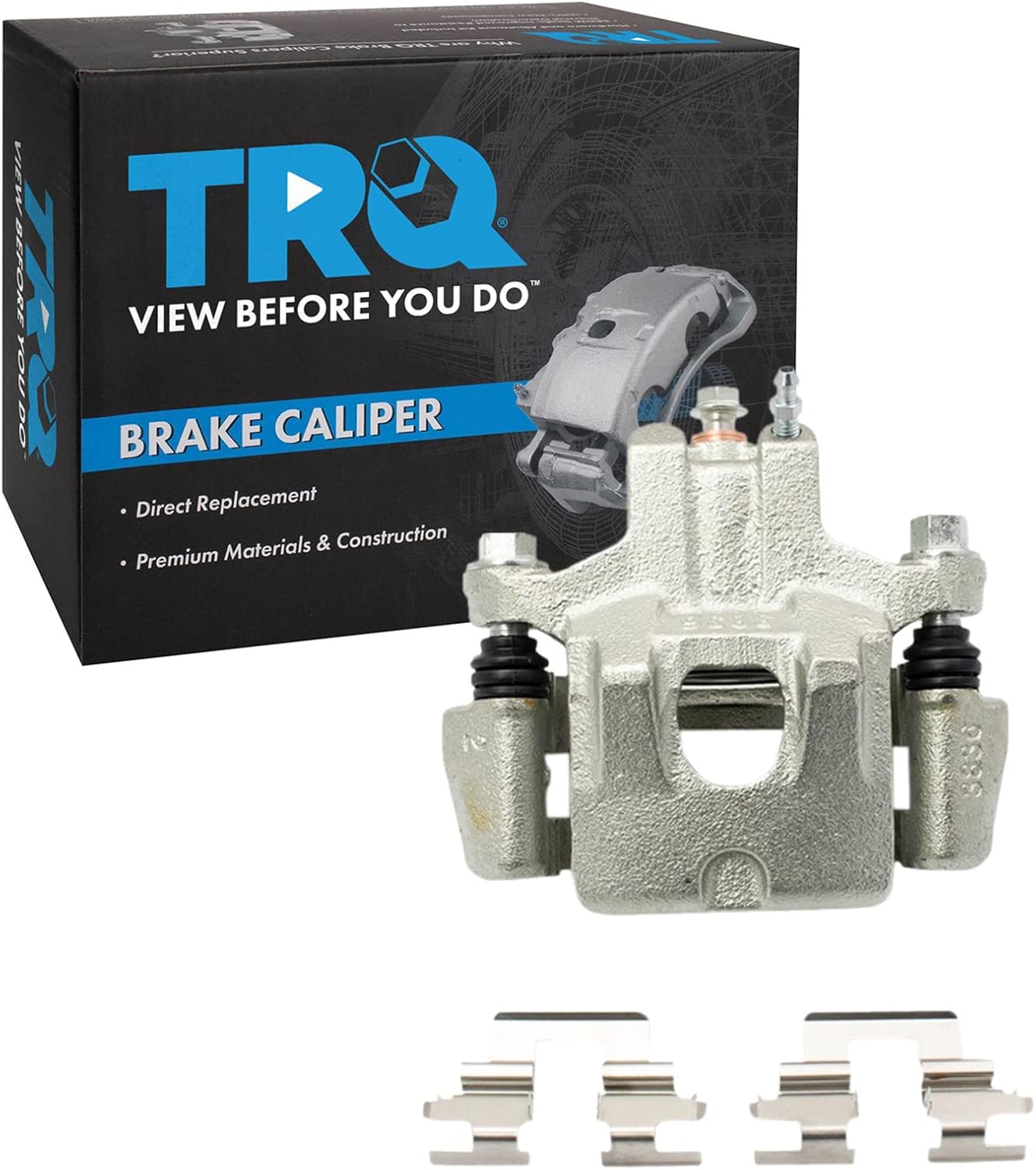 TRQ Rear Right Brake Caliper w/Bracket Passenger Side Compatible with 2006-2007 Toyota Avalon 2002-2006 Camry 2004-2008 Solara