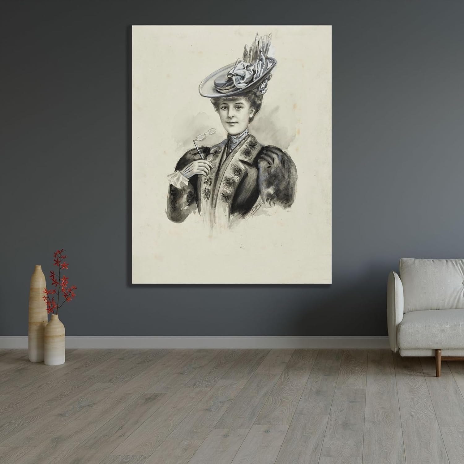 ArtDirect Fashion design (1900-1905) Unframed Art Print Giclee Poster by Cécile Kahn - Ready for Framing with Customization Sizes 8x10, 11x14, 15x20, 24x31, 36x47 and 46x60 inches