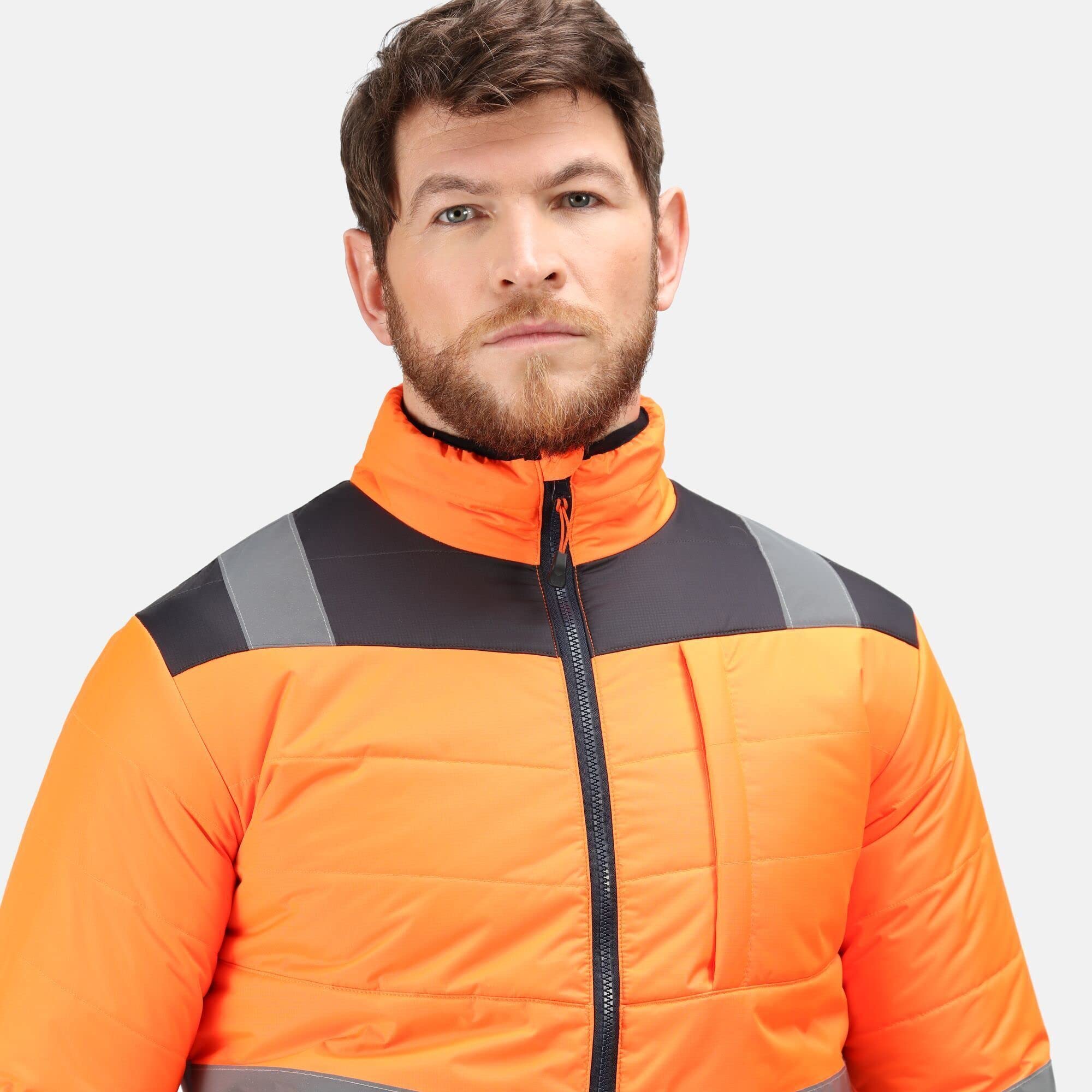 Regatta Professional Men's Men's Hi-vis Baffle Jacket Padded Jacket (pack of 1)