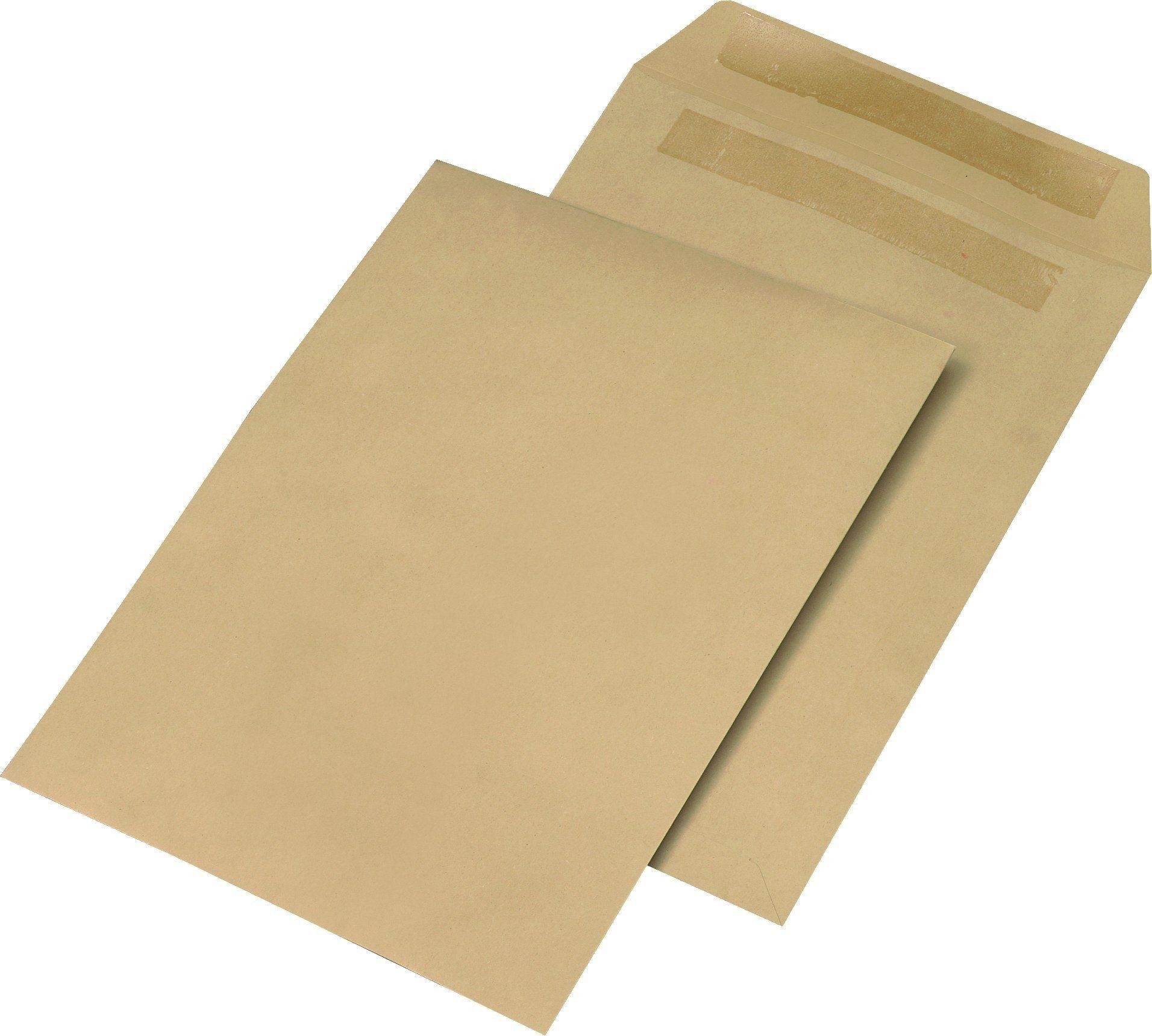 ELEPA 30007551 Envelopes Without Window Self-Adhesive 110 g/m² Brown Pack of 250