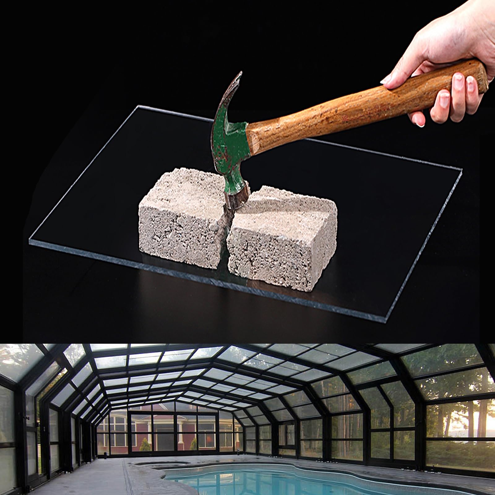 5 mm Acrylplatten für Gewächshäuser und Bastelarbeiten, starre Kunststoffplatten (30 x 100 cm), langlebig, witterungsbeständig, ideal für Kunstdisplays und Outdoor-Projekte