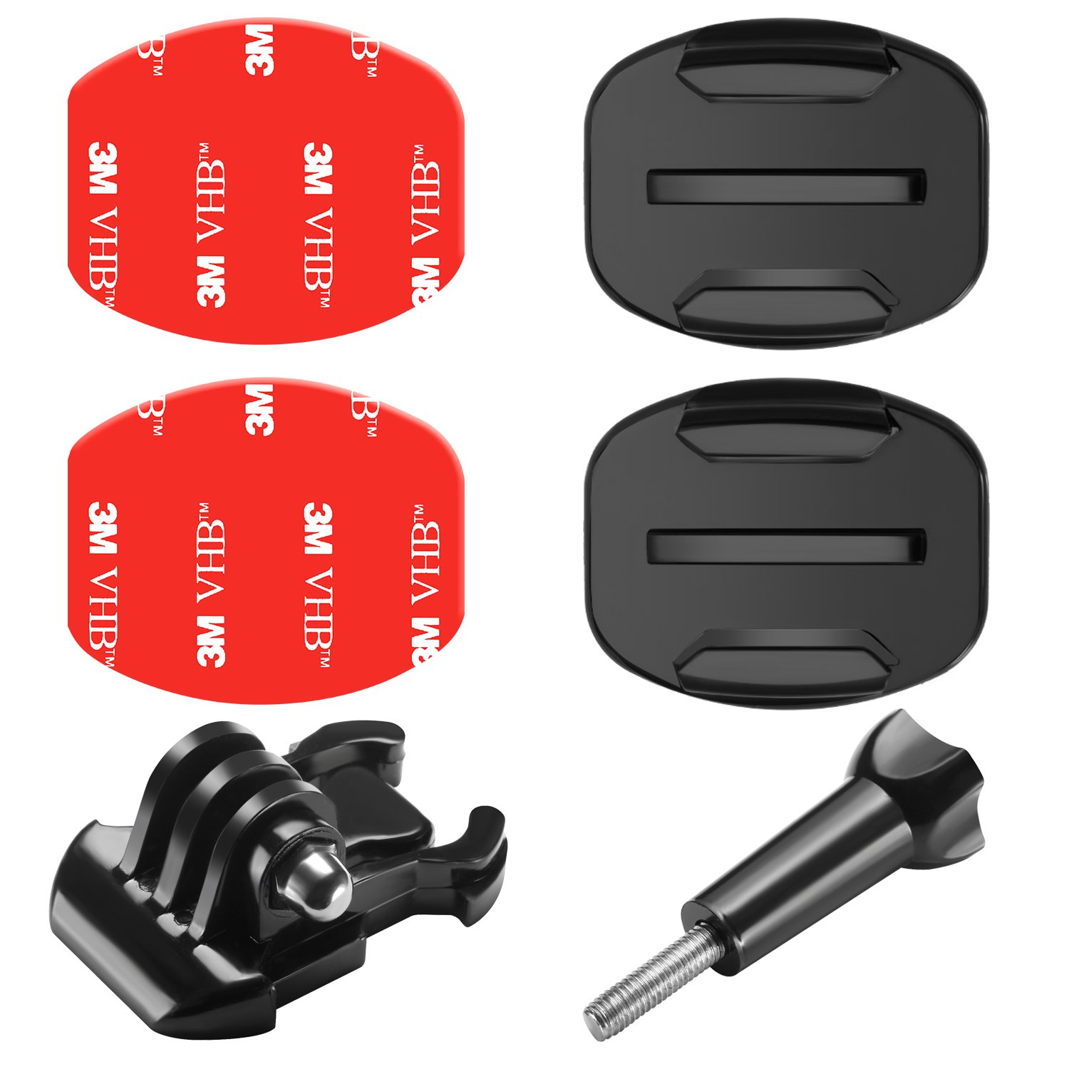 Neewer 6-in-1 Action Camera Accessory Kit for GoPro Hero Session/5 Hero 1 2 3 3+ 4 5 6 SJ4000 5000 6000 DBPOWER AKASO VicTsing APEMAN WiMiUS Rollei QUMOX Lightdow Campark And Sony Sports DV and More