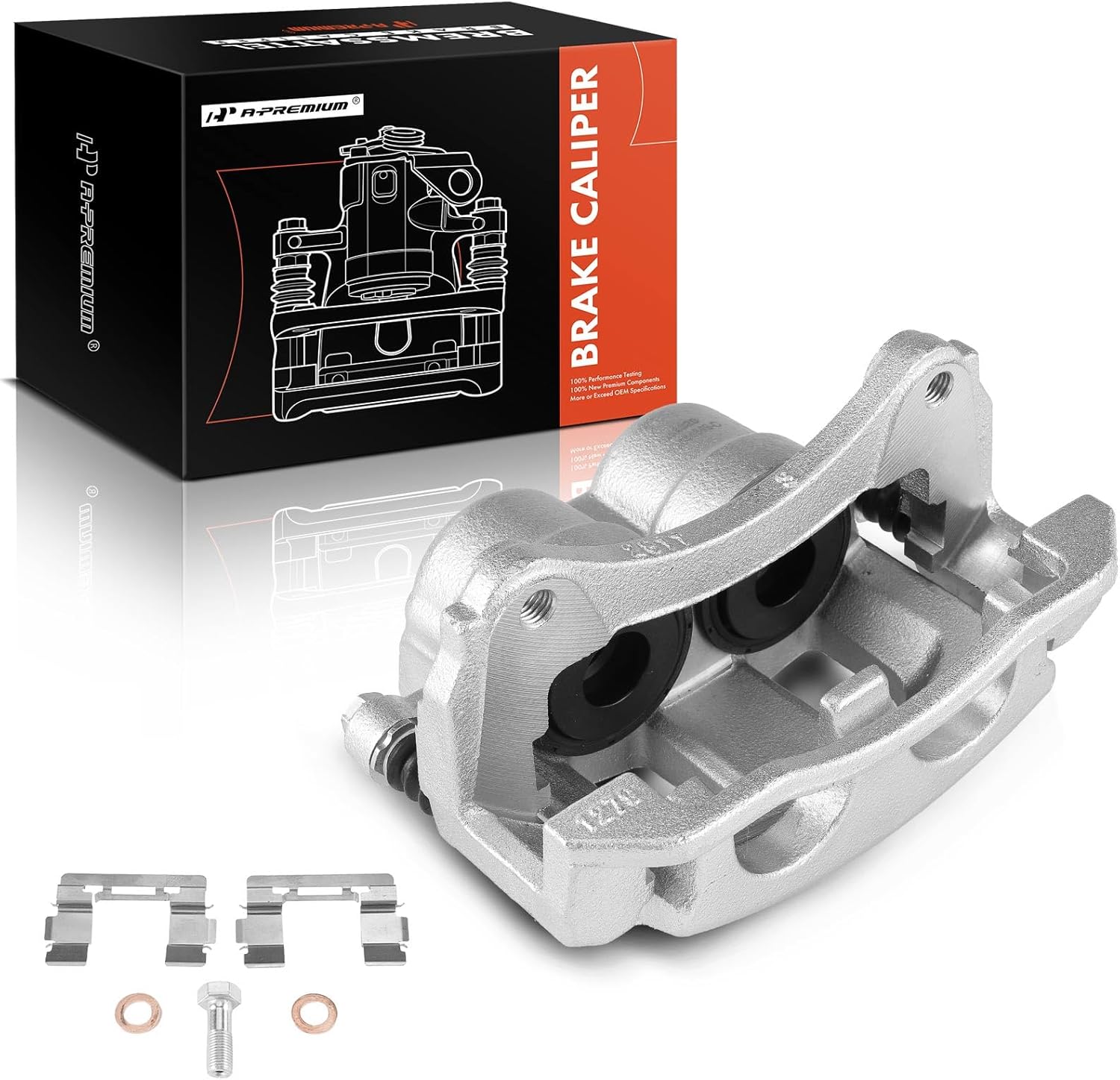 A-Premium Disc Brake Caliper Assembly with Bracket Compatible with Ford Explorer Sport 2003, Explorer Sport Trac 2003-2005, Front Left Driver Side